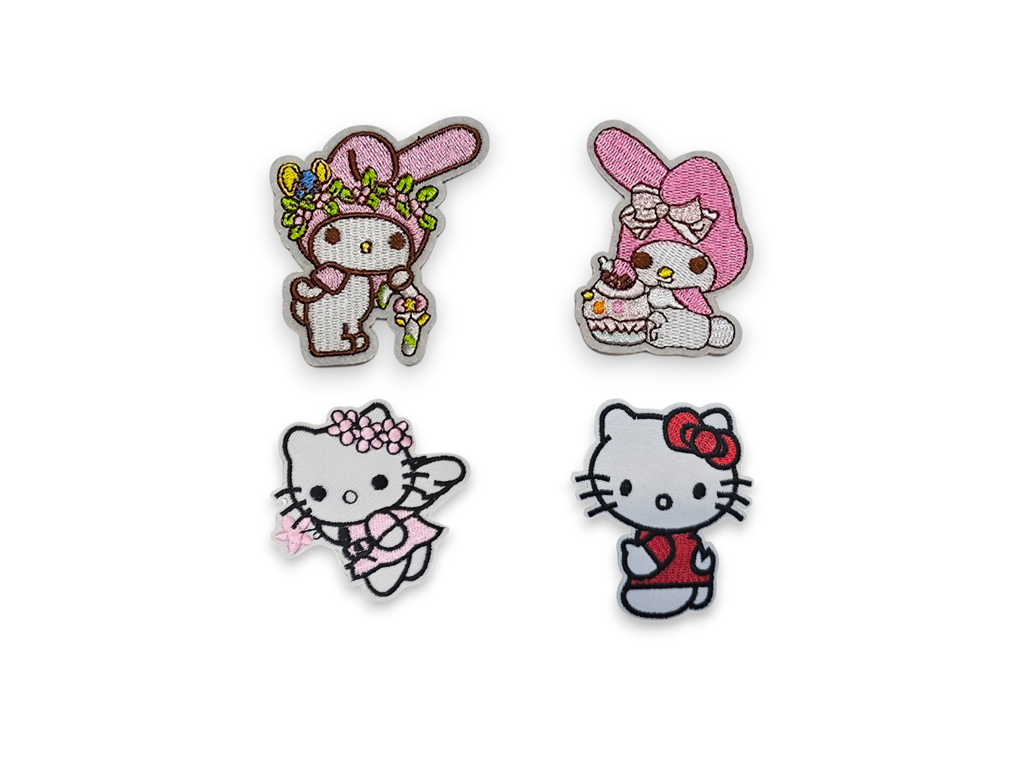 Embroided Patch, Iron on, Glue, Craft supply, Embroidery, Fabric, Cat, cute, animal, bunny, dog, kawai