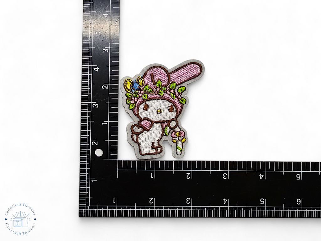 Parche bordado, termoadhesivo, pegamento, material para manualidades, bordado, tela, gato, lindo, animal, conejito, perro, kawaii