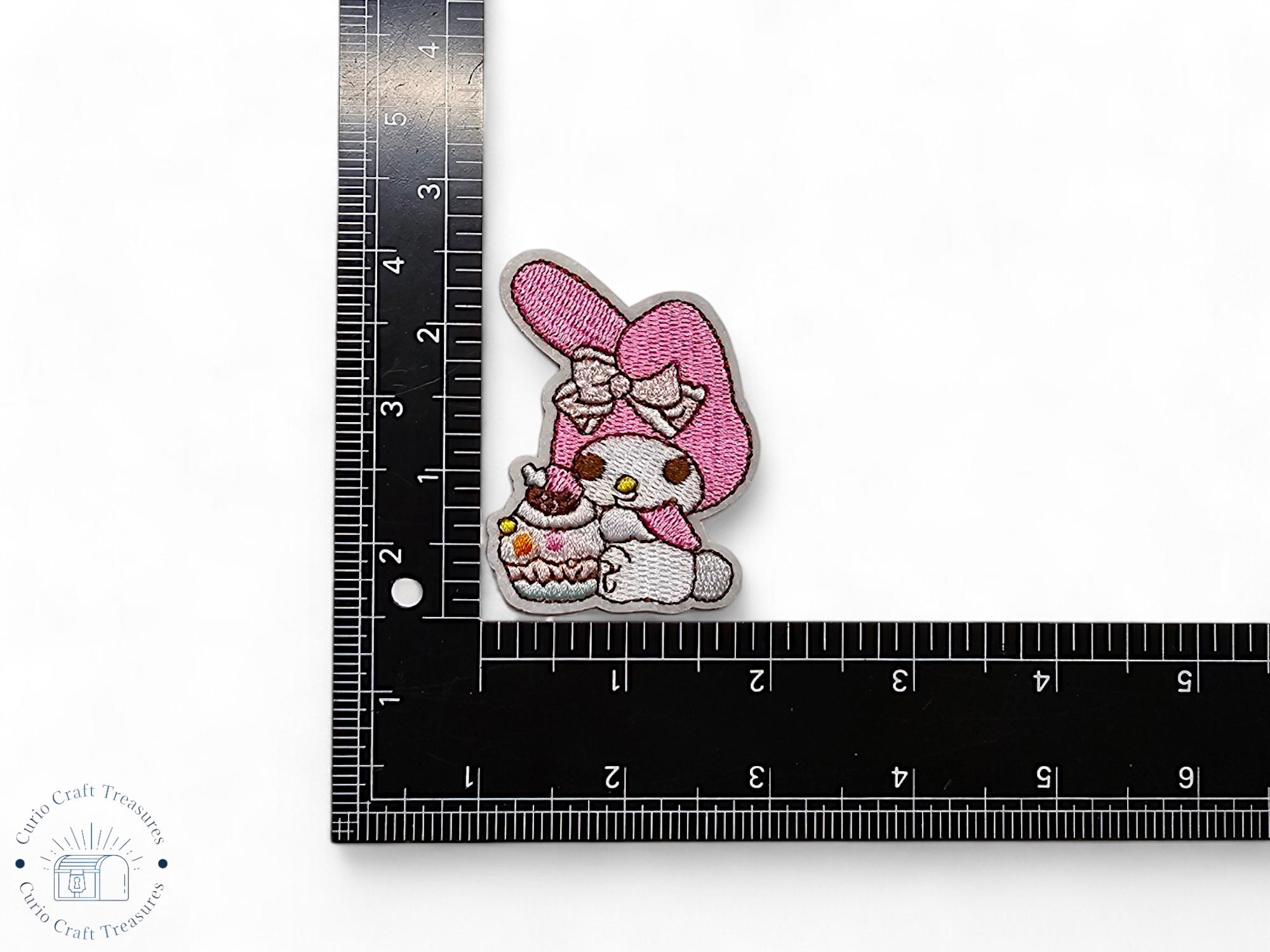 Embroided Patch, Iron on, Glue, Craft supply, Embroidery, Fabric, Cat, cute, animal, bunny, dog, kawai