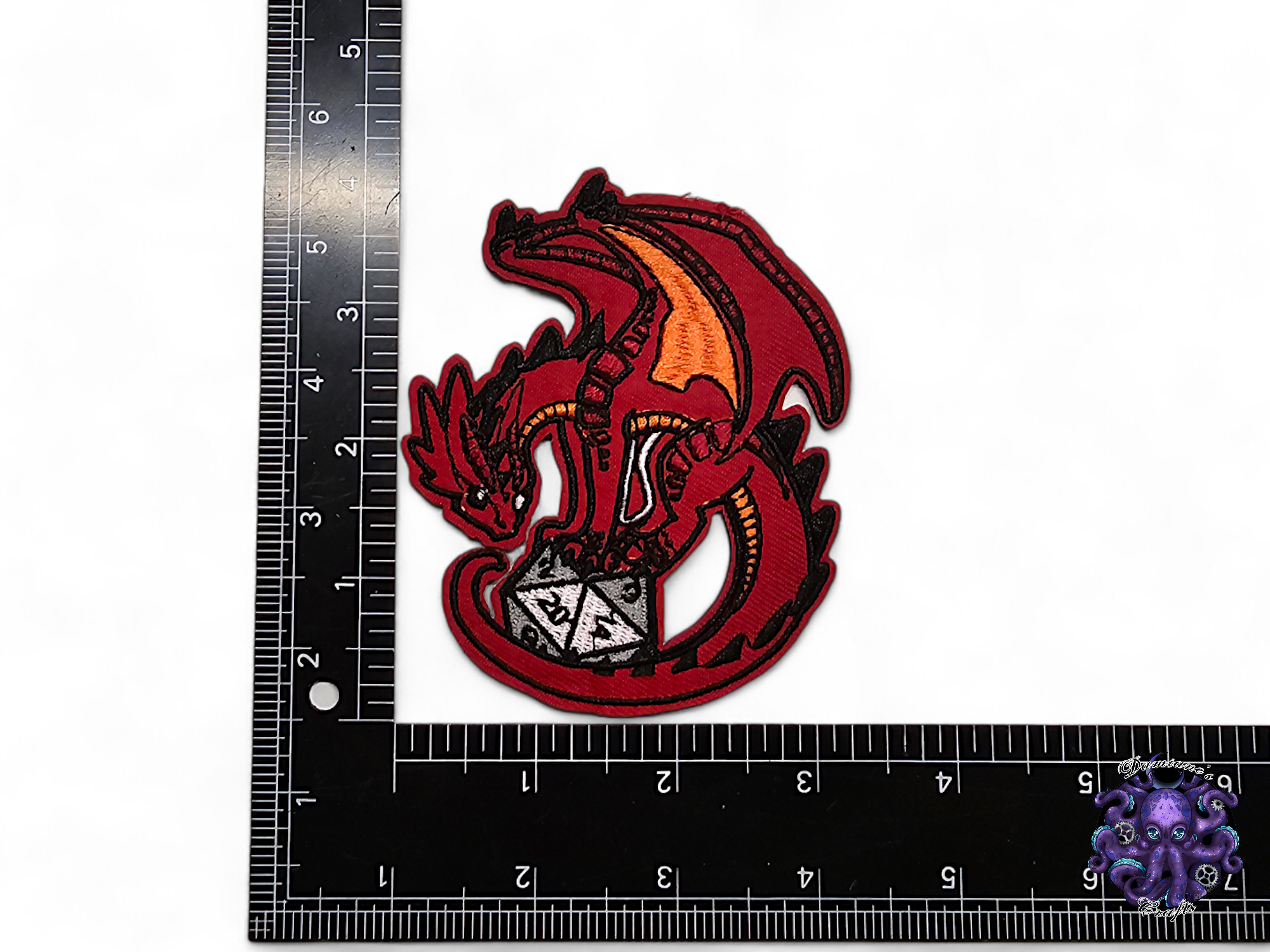 Embroided Patch, Iron on, Glue, Craft supply, Embroidery, Fabric, Dnd, Dungeon, Dragon, Gelatinous cube, Cthulhu, Quest, Potion, Goblin, D20