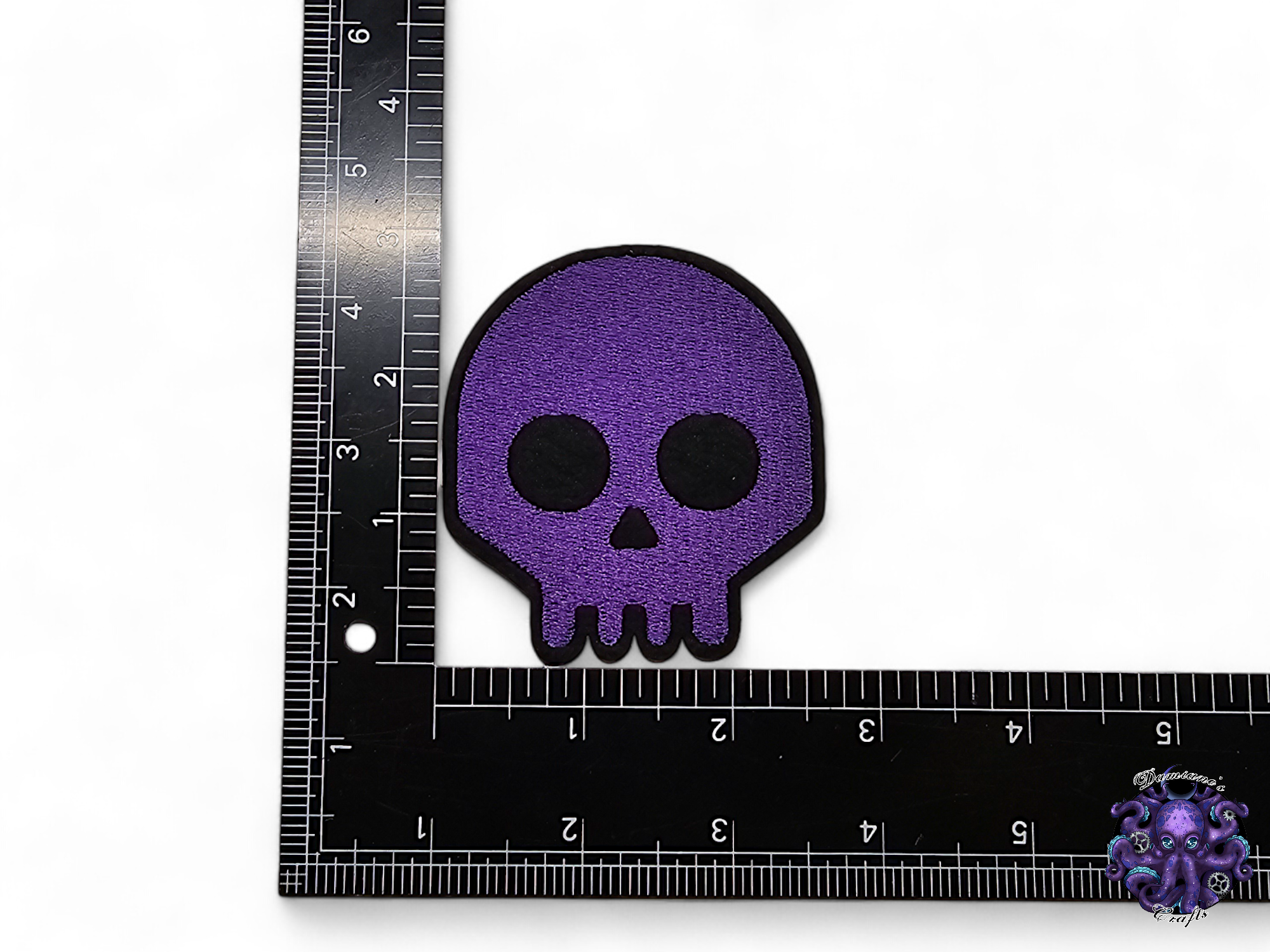Embroided Patch, Iron on, Glue, Craft supply, Embroidery, Fabric, Gothic, Halloween, spooky, Skull, Lilith, Devil, Demon