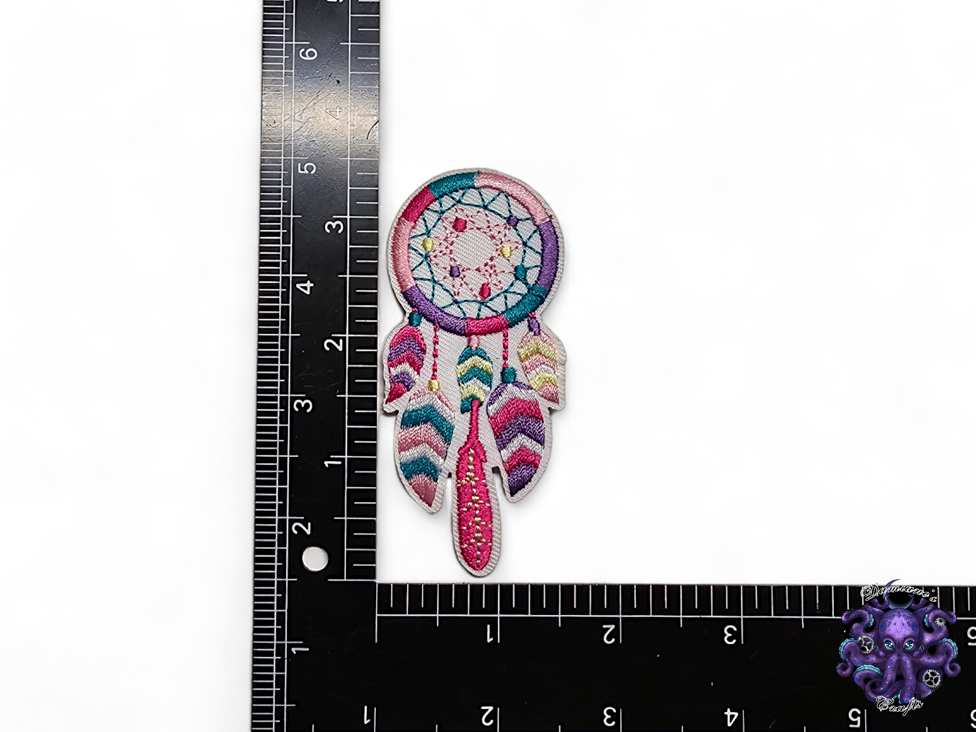 Embroided Patch, Iron on, Glue, Craft supply, Embroidery, Fabric, Bee, crystal, dreamcatcher, ying yang, fish, fox, animal