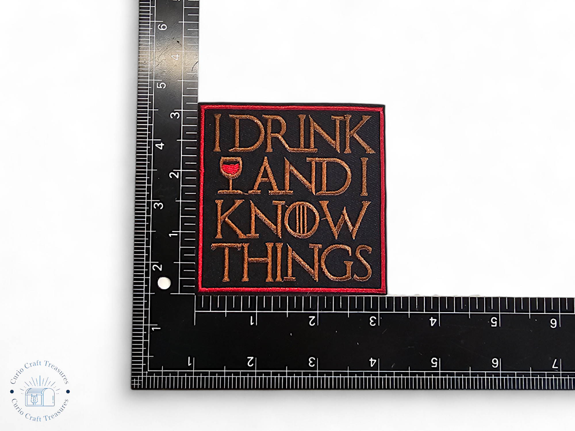 Embroided Patch, Iron on, Glue, Craft supply, Embroidery, Fabric, Meme, funny, Quote, Broke something, Psychotic, don't grow, trap, Disabilities, Drink, beast mode, t-rex, wild