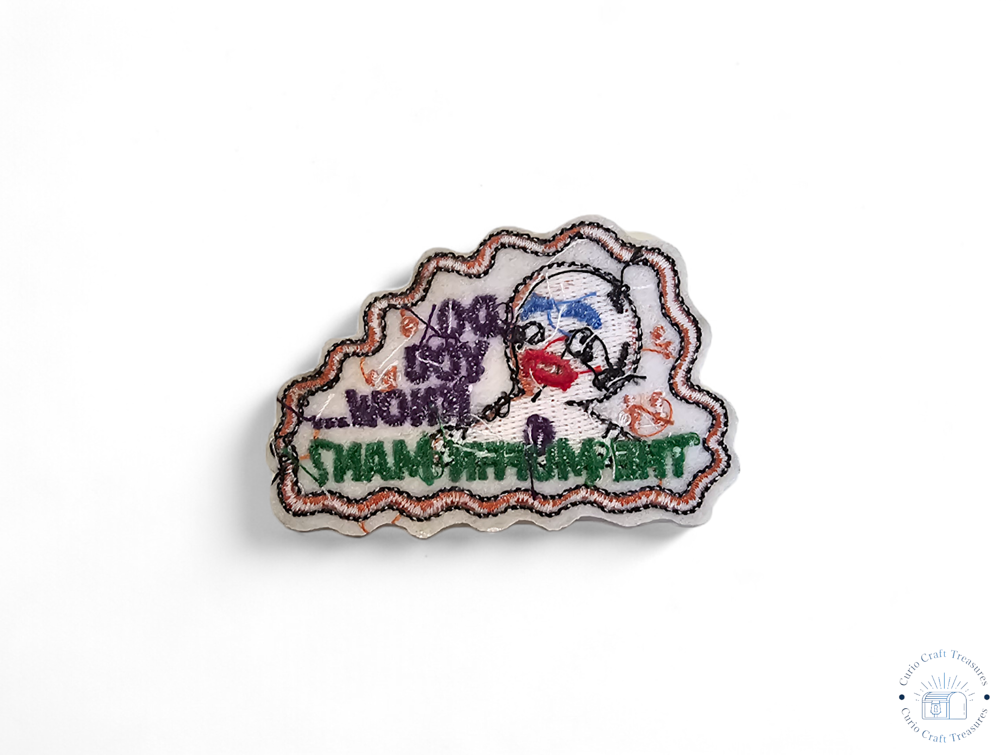 Embroided Patch, Iron on, Glue, Craft supply, Embroidery, Fabric, Meme, funny, Quote, toaster, sloth, dumpster fire, ew, people, i'm fine