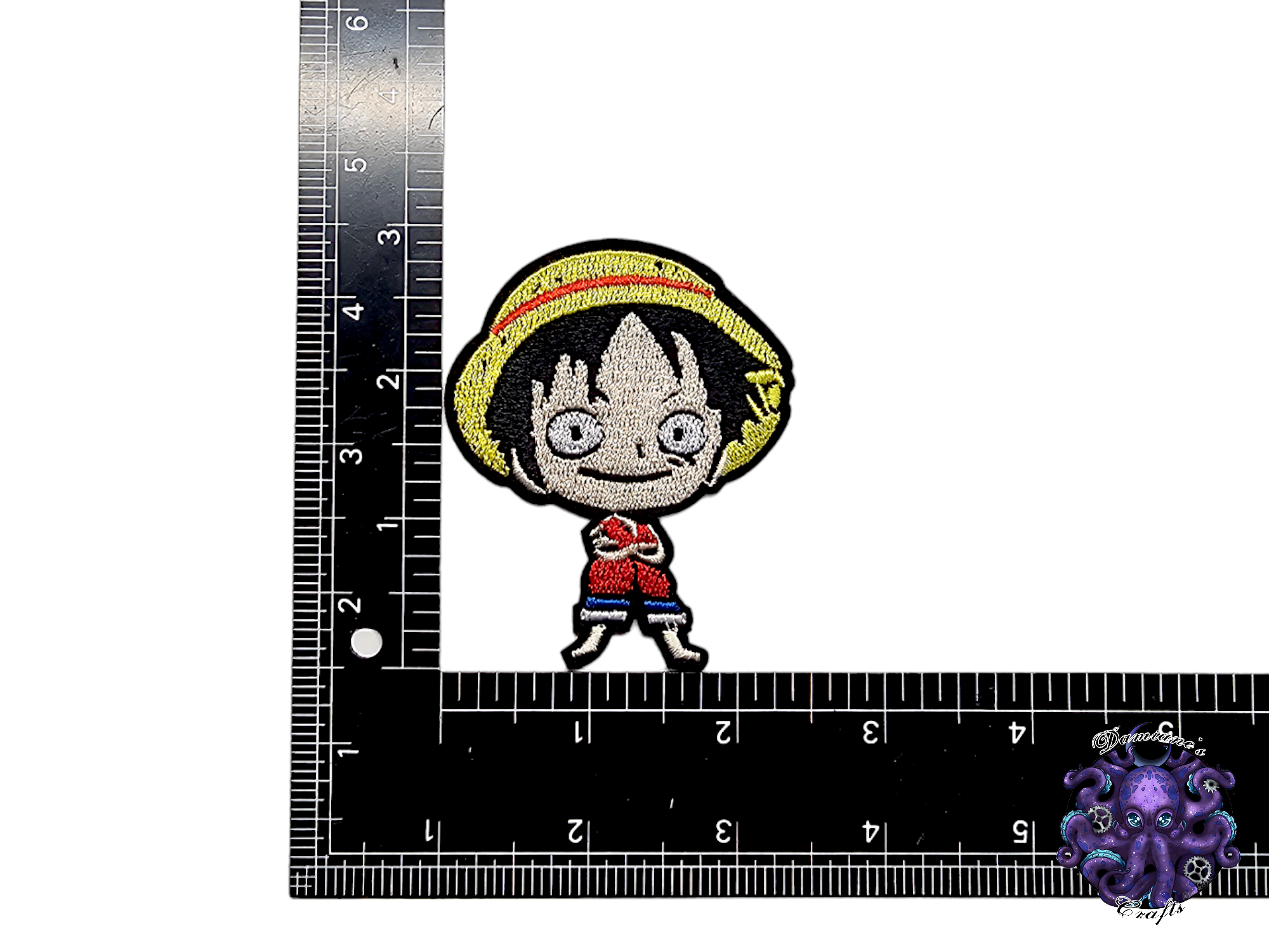 Embroided Patch, Iron on, Glue, Craft supply, Embroidery, Fabric, tv show, Anime, classic, Pirate, straw hat, smile, skull and bones