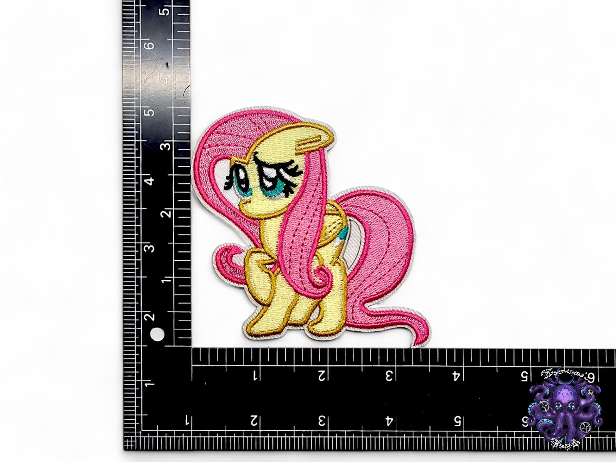 Embroided Patch, Iron on, Glue, Craft supply, Embroidery, Pony, Cute, Kawai, Wing, Unicorn, Pegasus, Tv show, Children, pink, rainbow
