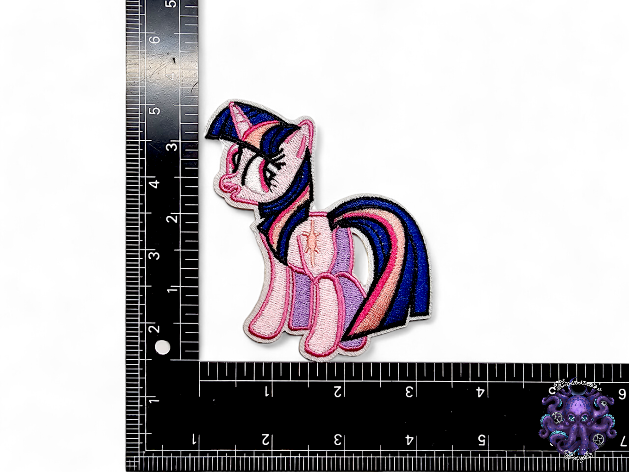 Embroided Patch, Iron on, Glue, Craft supply, Embroidery, Pony, Cute, Kawai, Wing, Unicorn, Pegasus, Tv show, Children, pink, rainbow