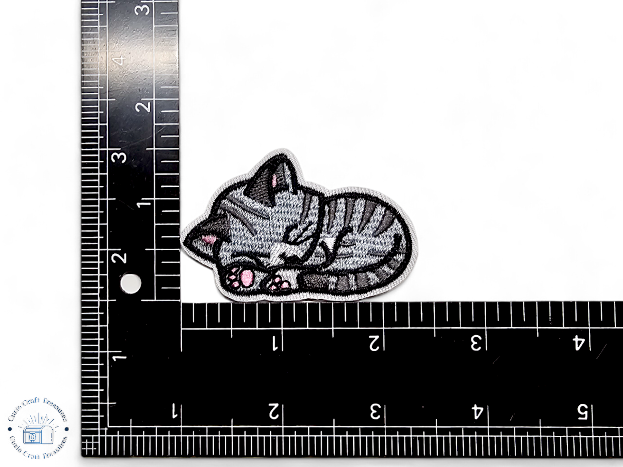 Embroided Patch, Iron on, Glue, Craft supply, Embroidery, Fabric, Cat, cute, animal, sleeping, books, donut, cupcake, fish
