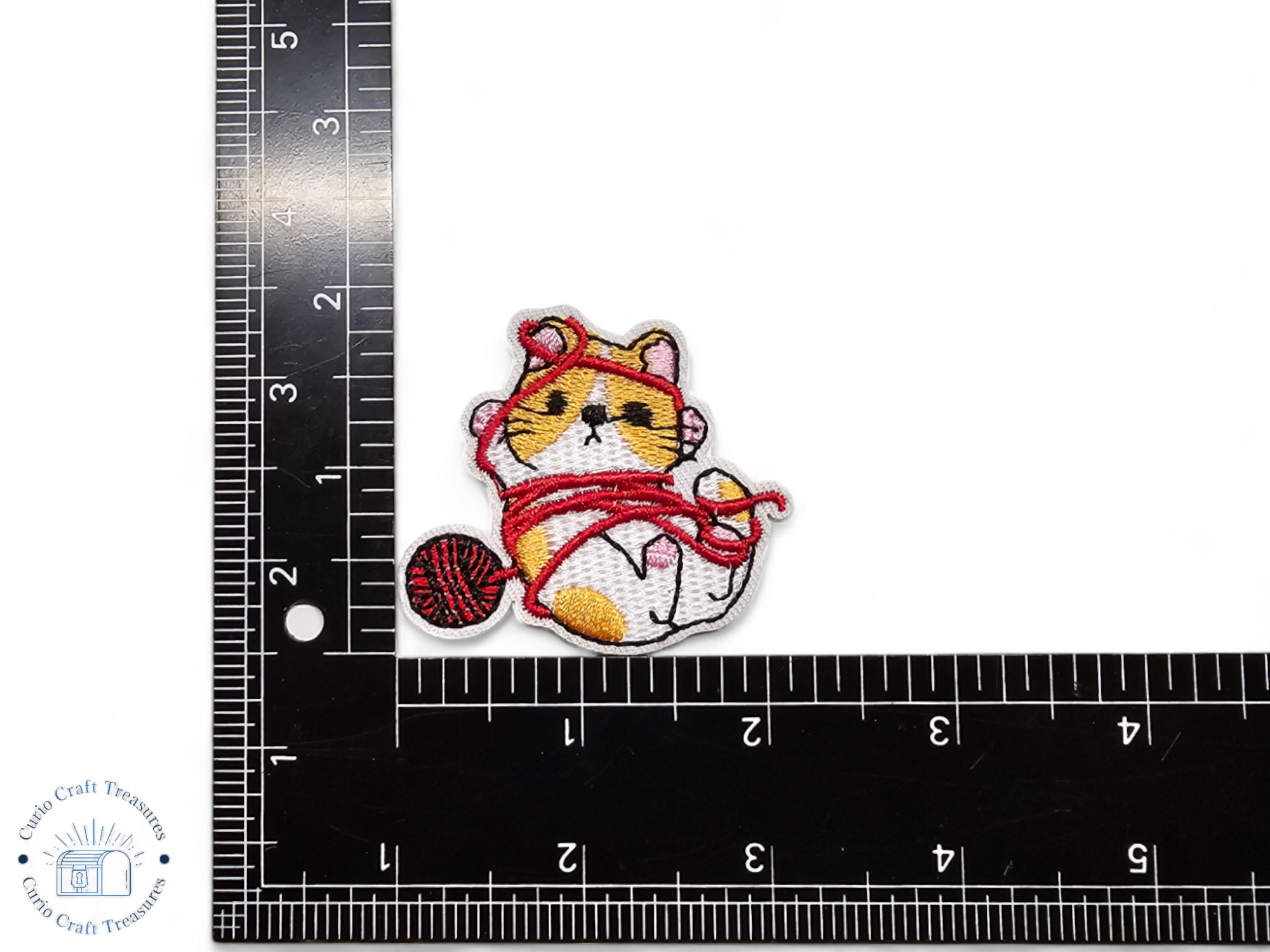 Embroided Patch, Iron on, Glue, Craft supply, Embroidery, Fabric, Cat, cute, animal, sleeping, books, donut, cupcake, fish