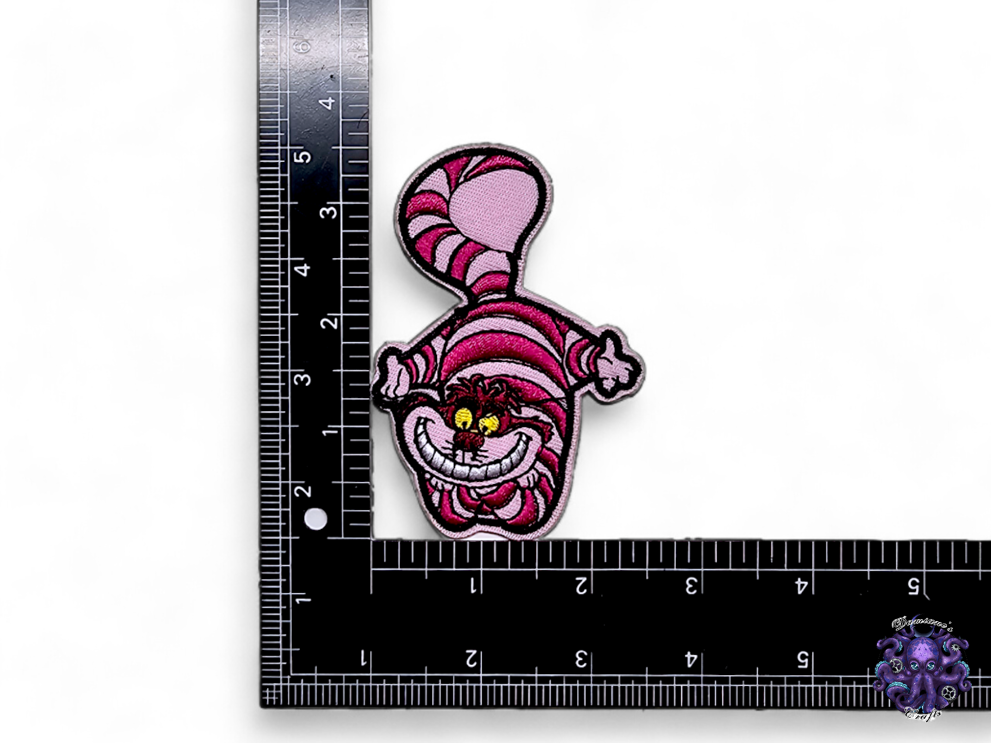 Embroided Patch, Iron on, Glue, Craft supply, Embroidery, Fabric, Movie, cartoon, animation, mad, cat, bunny, clock, hat, book