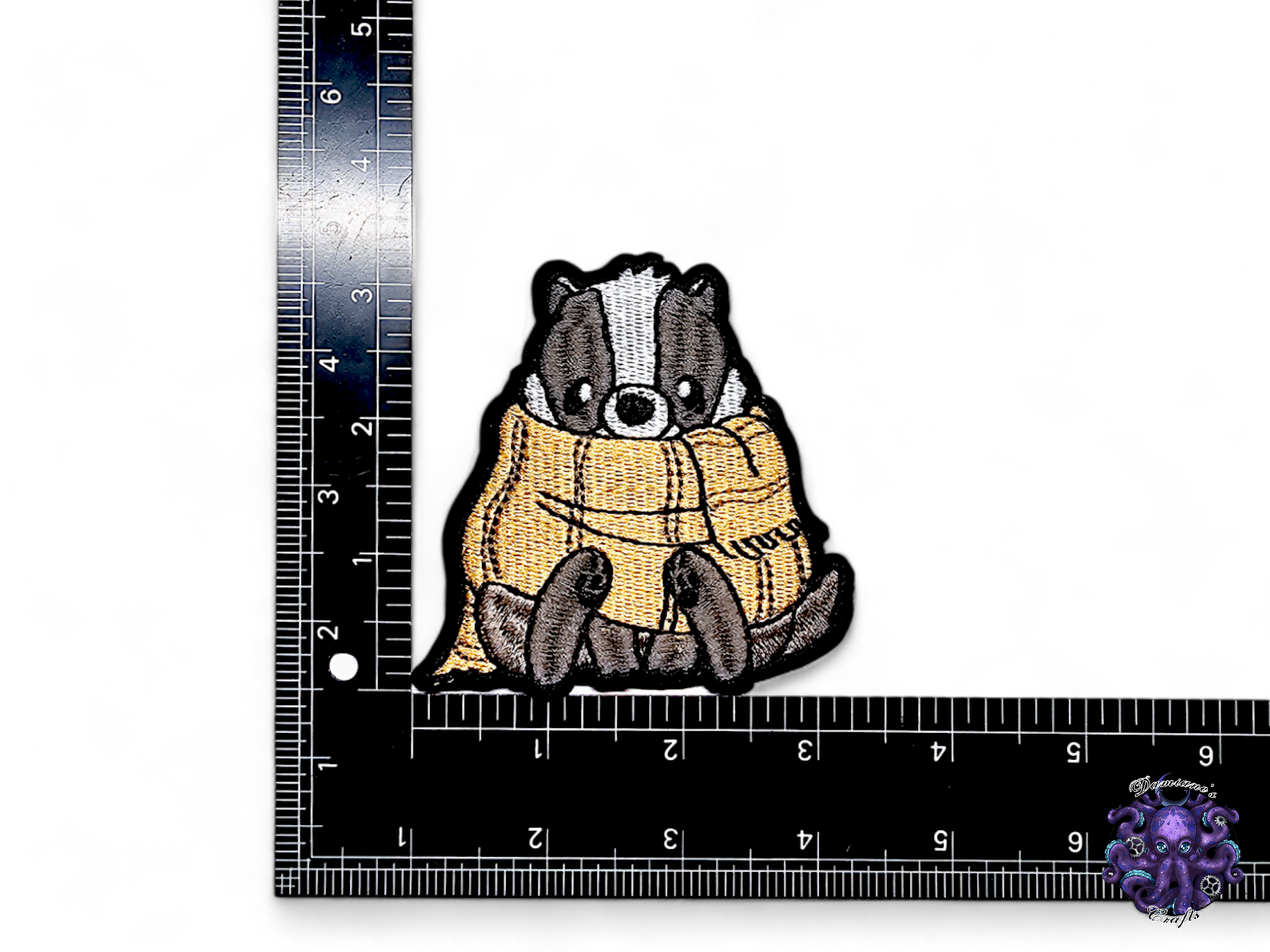 Embroided Patch, Iron on, Glue, Craft supply, Embroidery, Magic, School, House, Witch, Wizard, Scarf, lion, snake, eagle, badger, gothic
