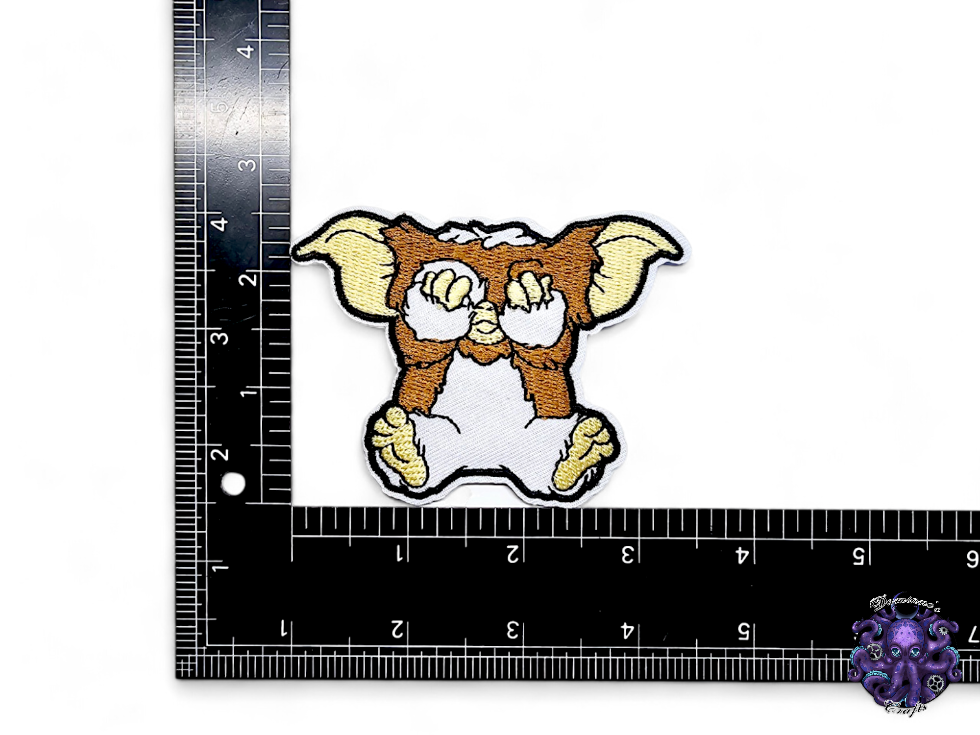 Embroided Patch, Iron on, Glue, Craft supply, Embroidery, Fabric, movie, classic, monster, creature, fluffy, cute
