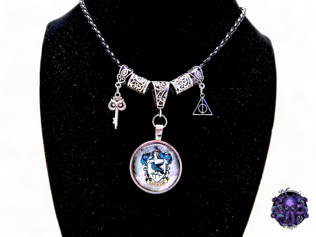 Collier, pendentif, magicien, sorcière, hibou, clé, Halloween, gothique, cordon en cuir, cadeau pour elle, GN, costume, argent
