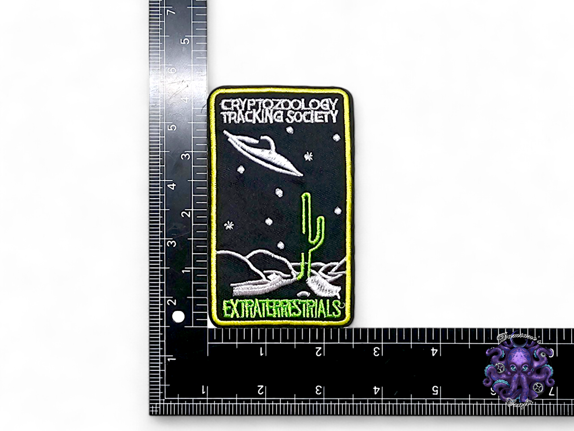 Embroided Patch, Iron on, Glue, Craft supply, Embroidery, Mothman, Loch ness, Chupacabra, Sasquatch, jackalope, flatwood, Jersey devil,monster, cryptid, legends