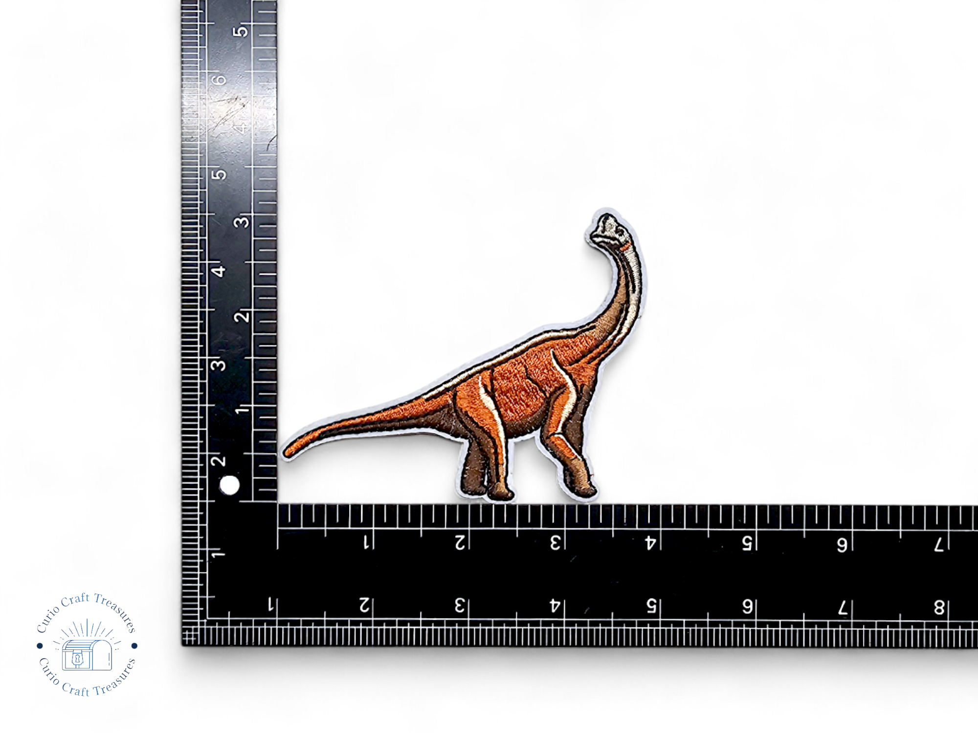 Embroided Patch, Iron on, Glue, Craft supply, Embroidery, Fabric, Dinosaur, T-Rex, Stegosaurus, Velociraptor, Brachiosaurus