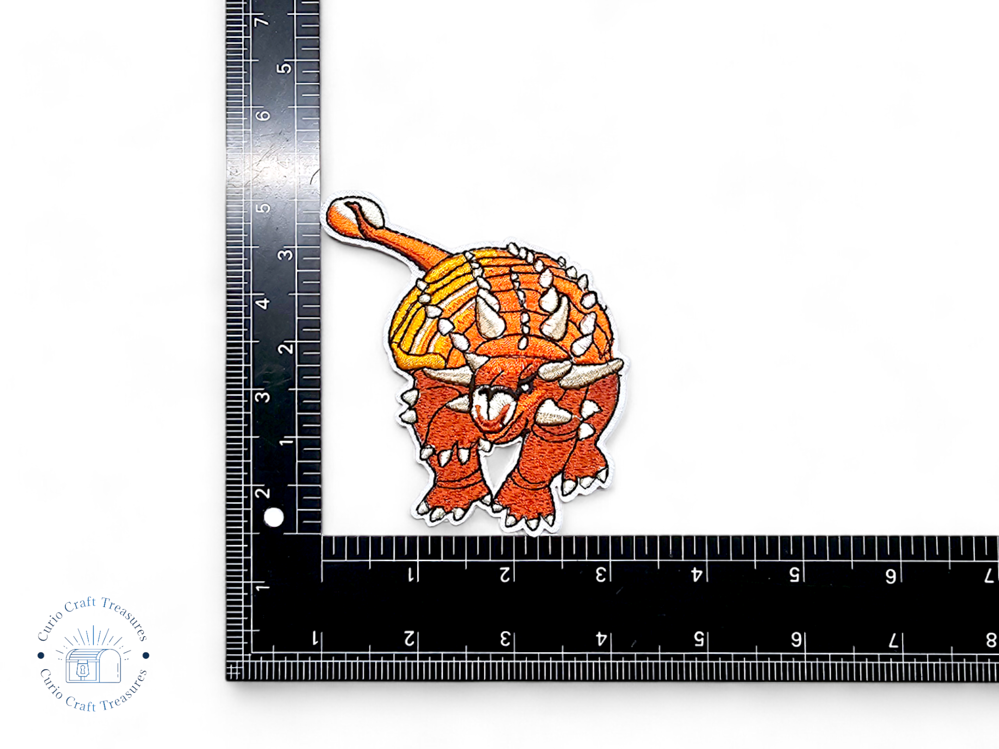 Embroided Patch, Iron on, Glue, Craft supply, Embroidery, Fabric, Dinosaur, T-Rex, Stegosaurus, Velociraptor, Brachiosaurus