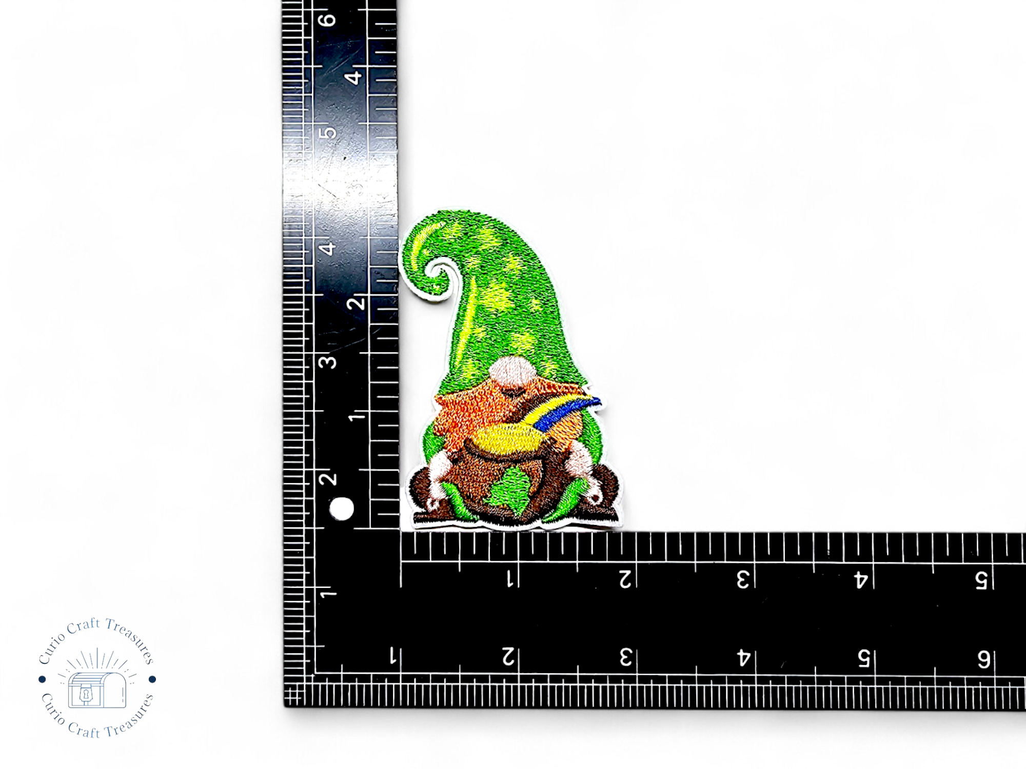 Embroided Patch, Iron on, Glue, Craft supply, Embroidery, Fabric, Gnome, holiday, Valentine, St.Patrick, pot of gold, spring, summer, season