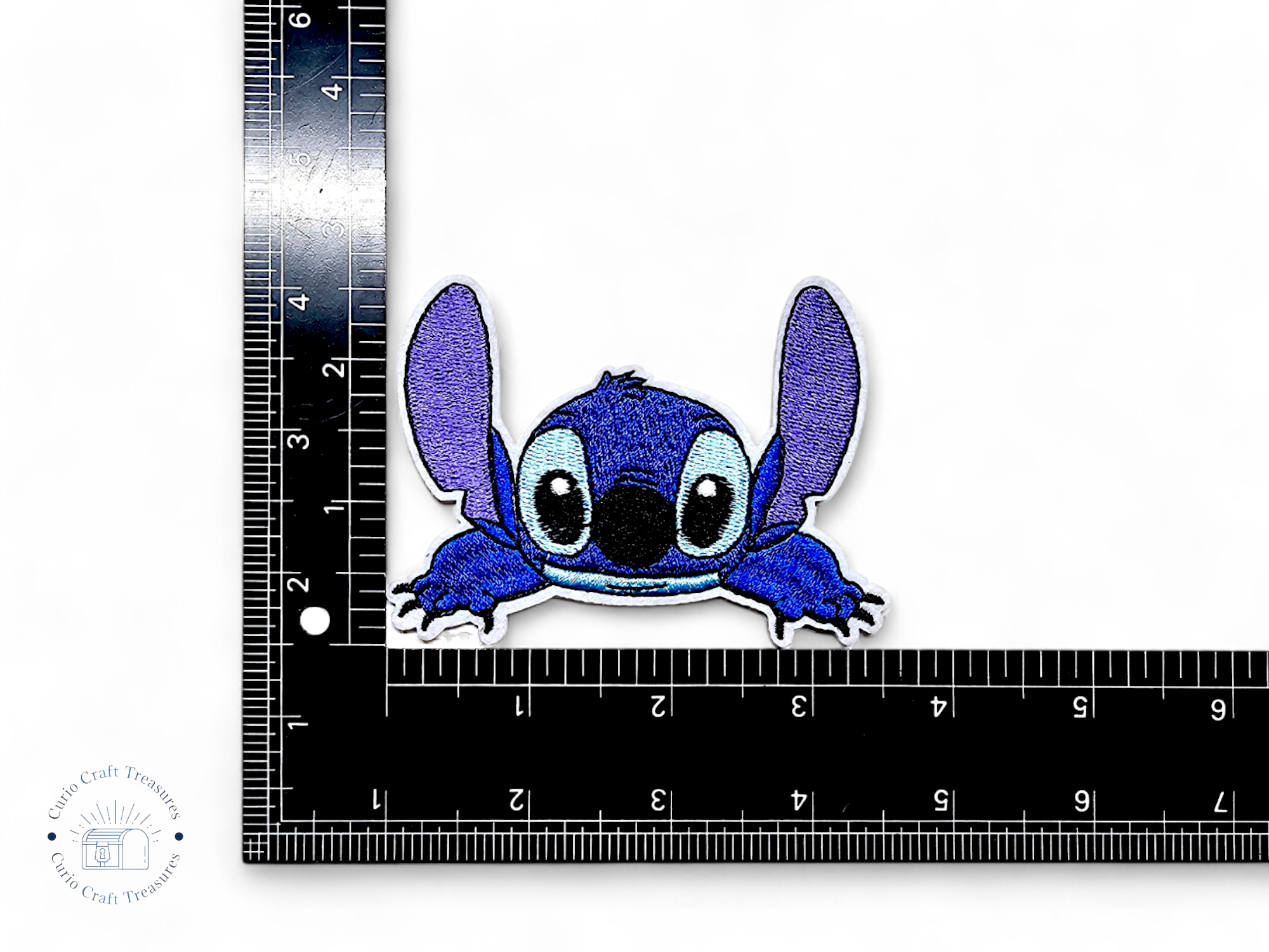 Embroided Patch, Iron on, Glue, Craft supply, Embroidery, Fabric, Movie, cartoon, animation, monster, blue, creature, cute, hawai