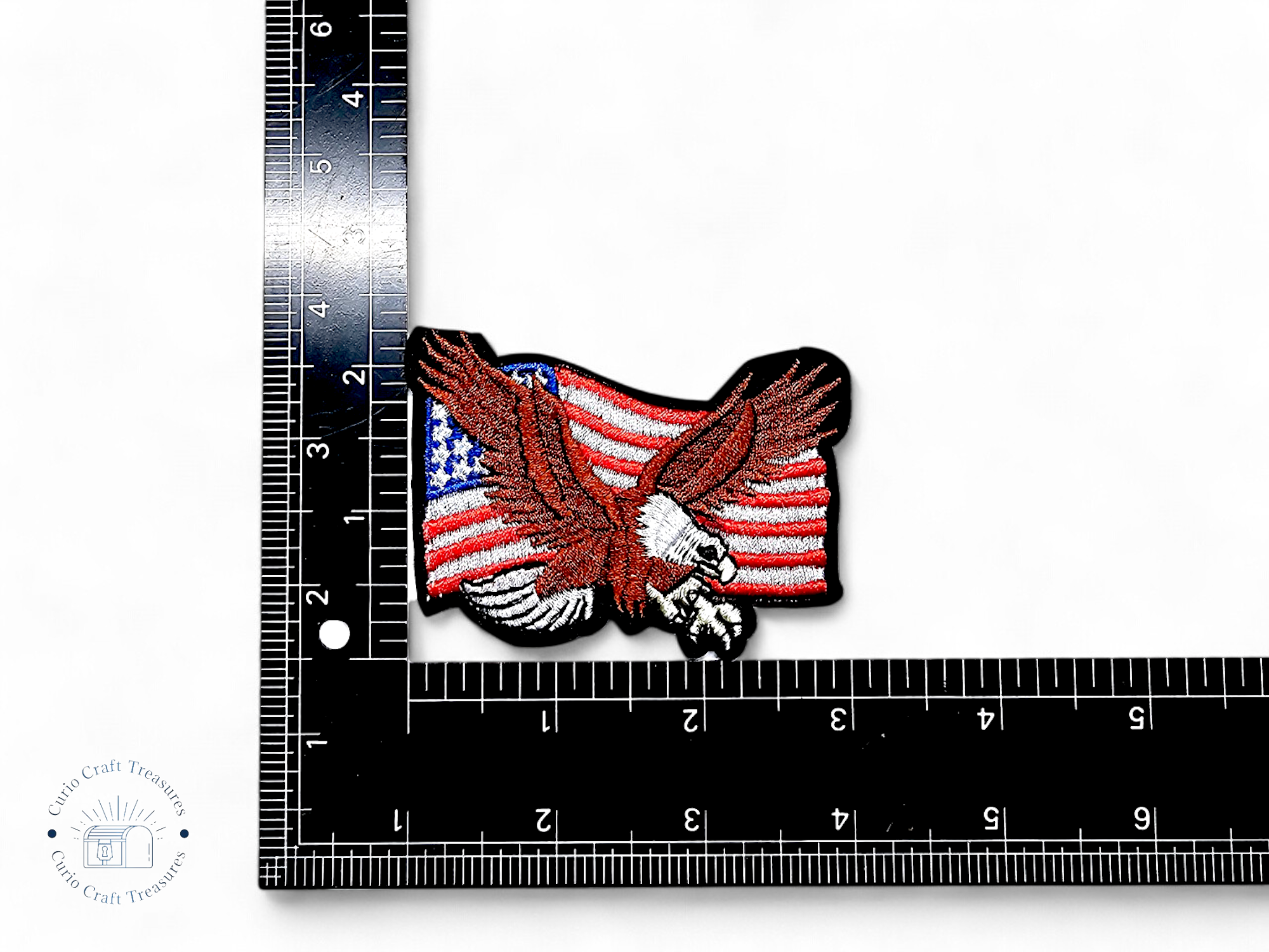 Embroided Patch, Iron on, Glue, Craft supply, Embroidery, Fabric, Flag, USA, Bald eagle, america, Canada, Great britain, United kingdom, beer, bacon, guns, freedom