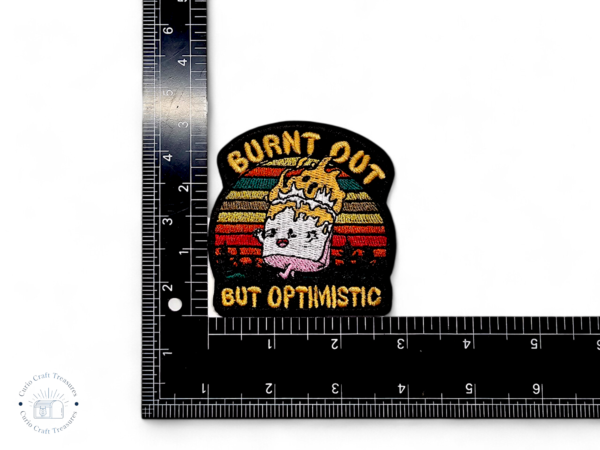 Embroided Patch, Iron on, Glue, Craft supply, Embroidery, Fabric, Meme, funny, Quote, Sarcasm, Unicorn, neuro spicy, burnt out, late