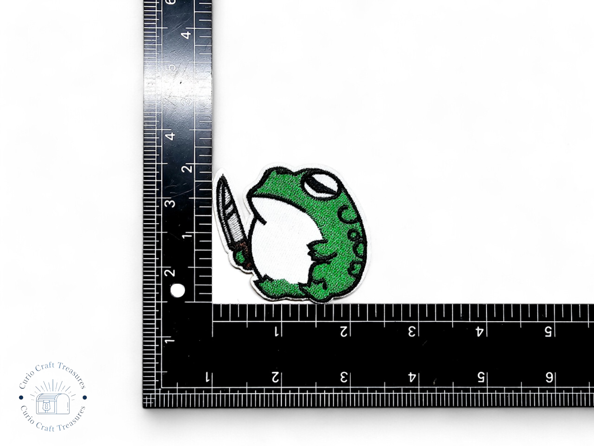 Embroided Patch, Iron on, Glue, Craft supply, Embroidery, Fabric, Frog, lilypad, mushroom, leaf, wizard, knife, snail, chameleon, otter, shark, space