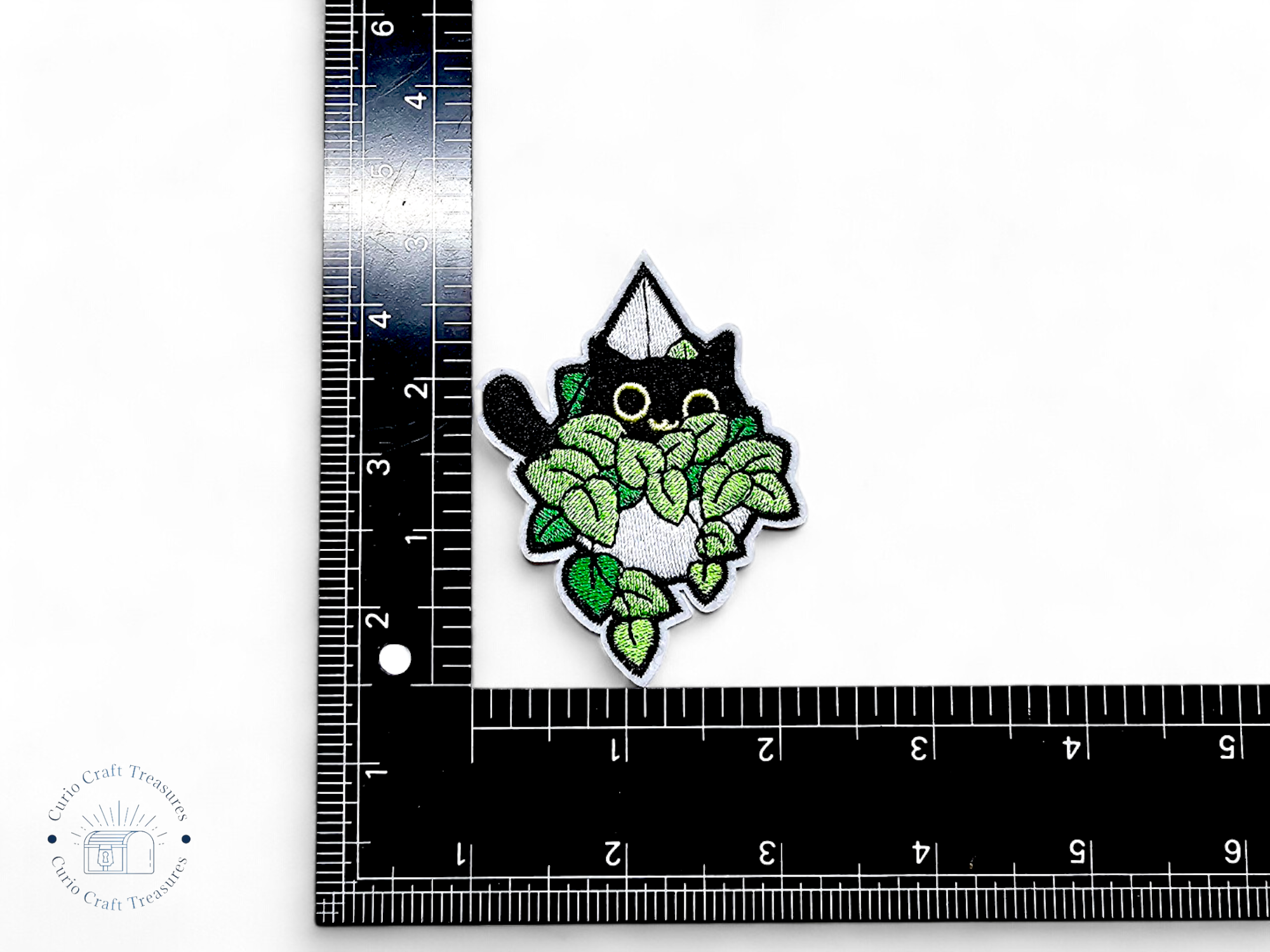 Embroided Patch, Iron on, Glue, Craft supply, Embroidery, Fabric, Cat, cute, animal, white, Plant, flower, bubble tea, knife, killer, adult, skeleton, i'm fine