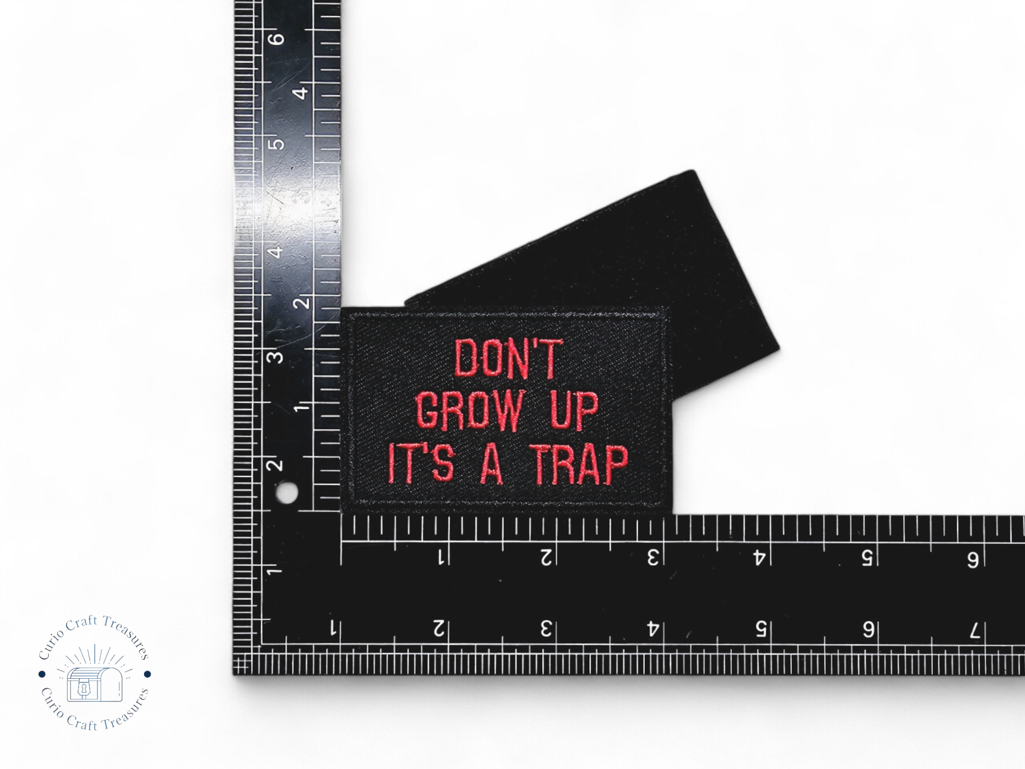 Embroided Patch, Iron on, Glue, Craft supply, Embroidery, Fabric, Meme, funny, Quote, Broke something, Psychotic, don't grow, trap, Disabilities, Drink, beast mode, t-rex, wild