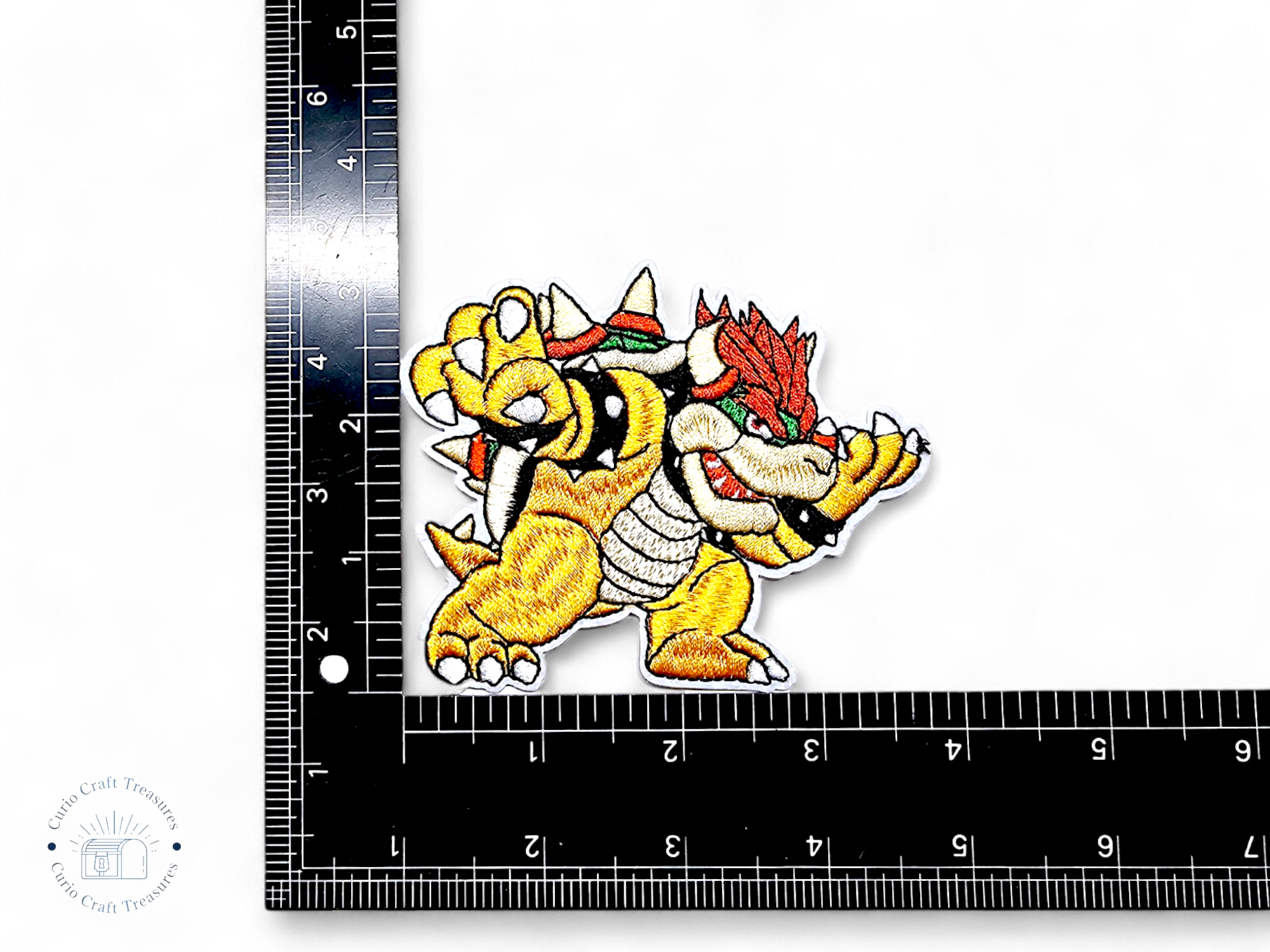 Embroided Patch, Iron on, Glue, Craft supply, Embroidery, Fabric, video games, creature, character, turtle, mushroom