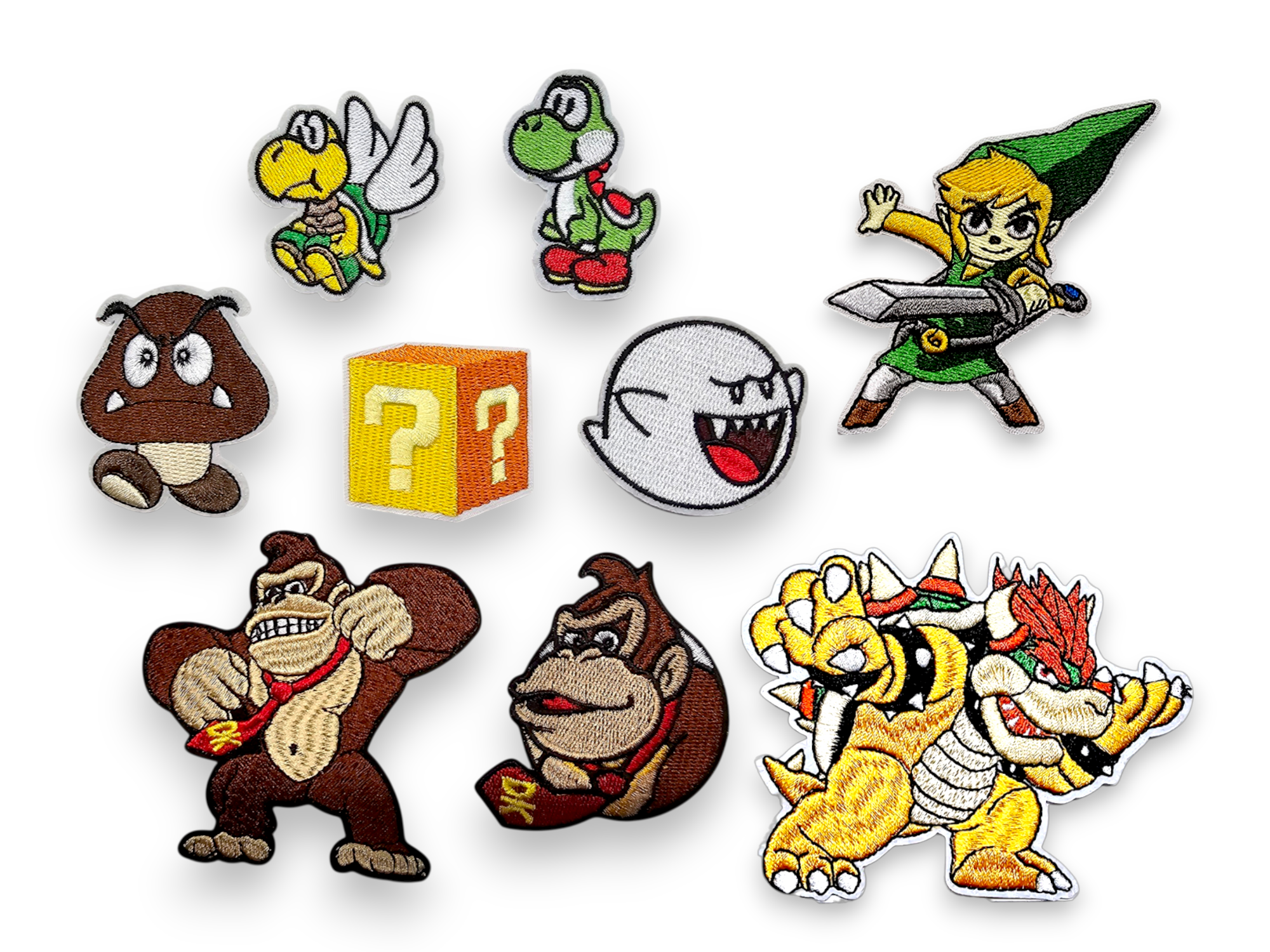 Embroided Patch, Iron on, Glue, Craft supply, Embroidery, Fabric, video games, creature, character, turtle, mushroom