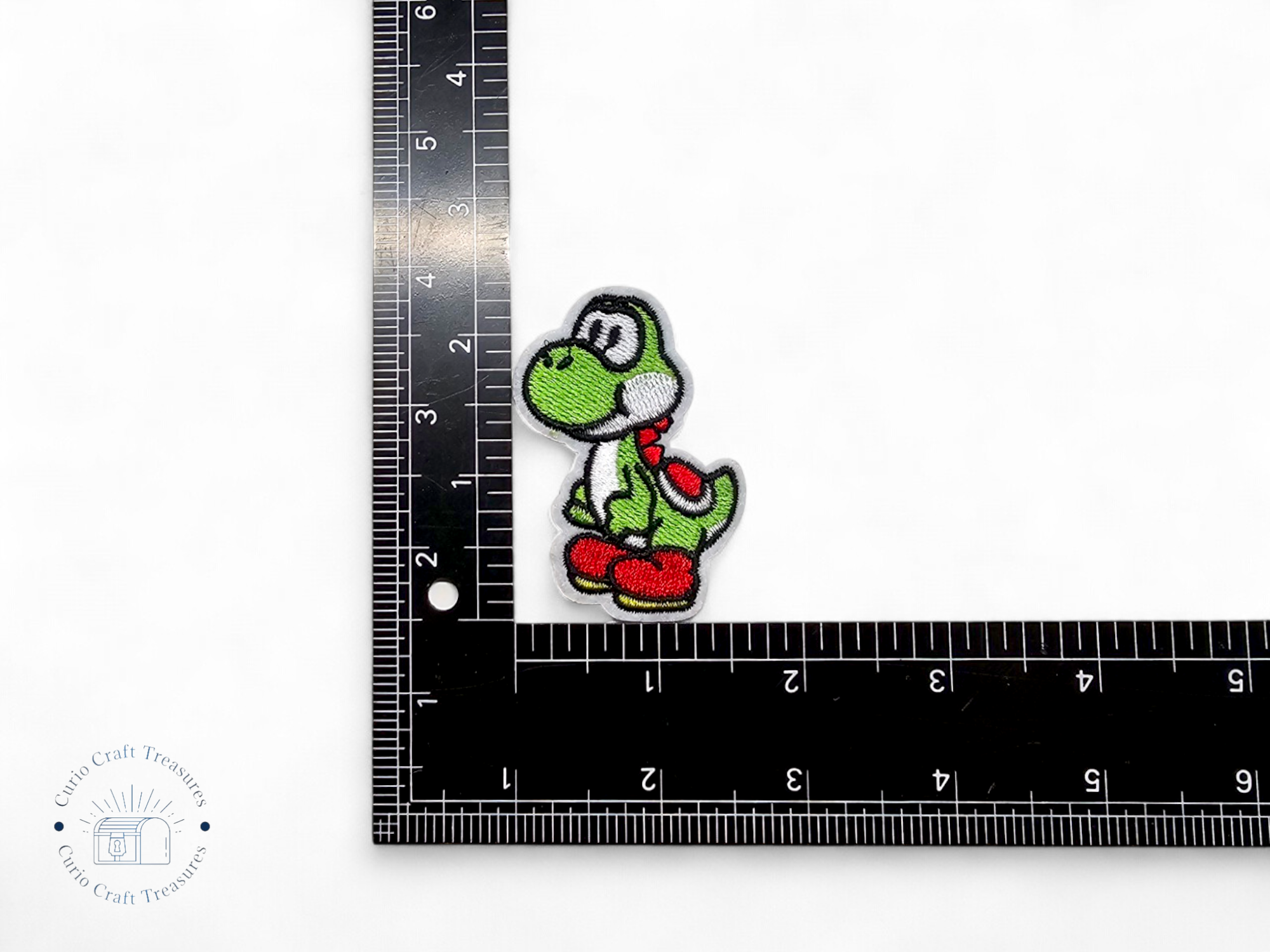 Embroided Patch, Iron on, Glue, Craft supply, Embroidery, Fabric, video games, creature, character, turtle, mushroom