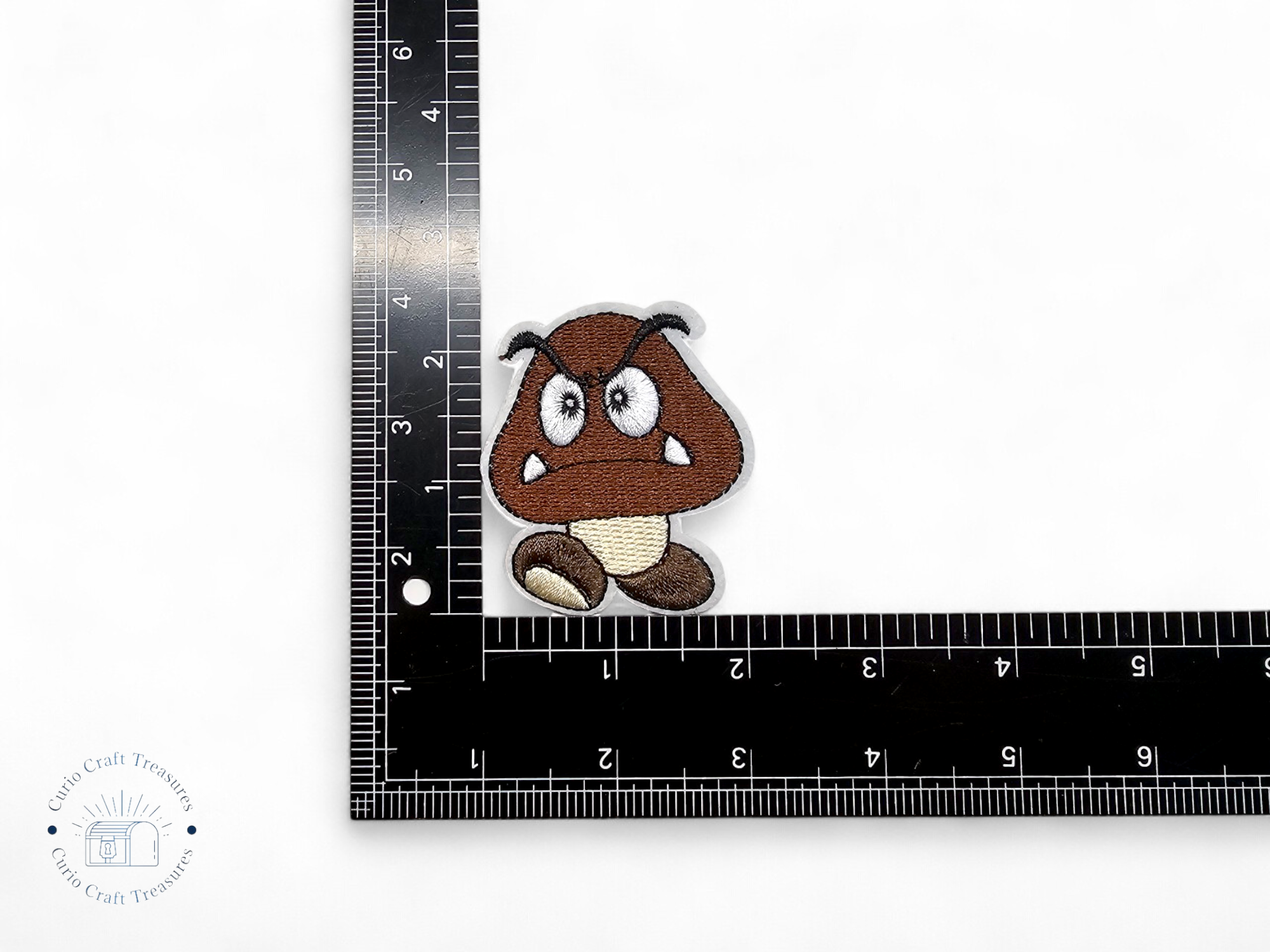 Embroided Patch, Iron on, Glue, Craft supply, Embroidery, Fabric, video games, creature, character, turtle, mushroom
