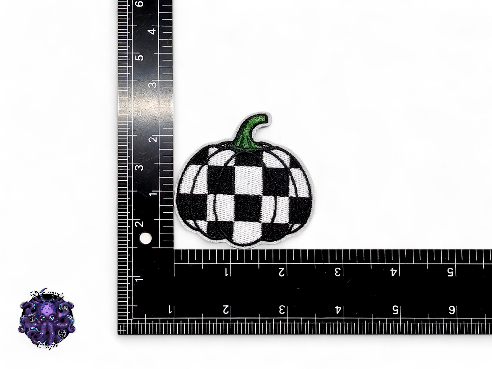 Embroided Patch, Iron on, Glue, Craft supply, Embroidery, Fabric, Gothic, Halloween, Pumpkin