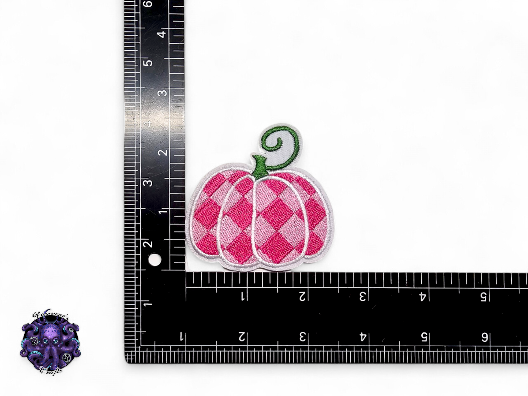 Embroided Patch, Iron on, Glue, Craft supply, Embroidery, Fabric, Gothic, Halloween, Pumpkin