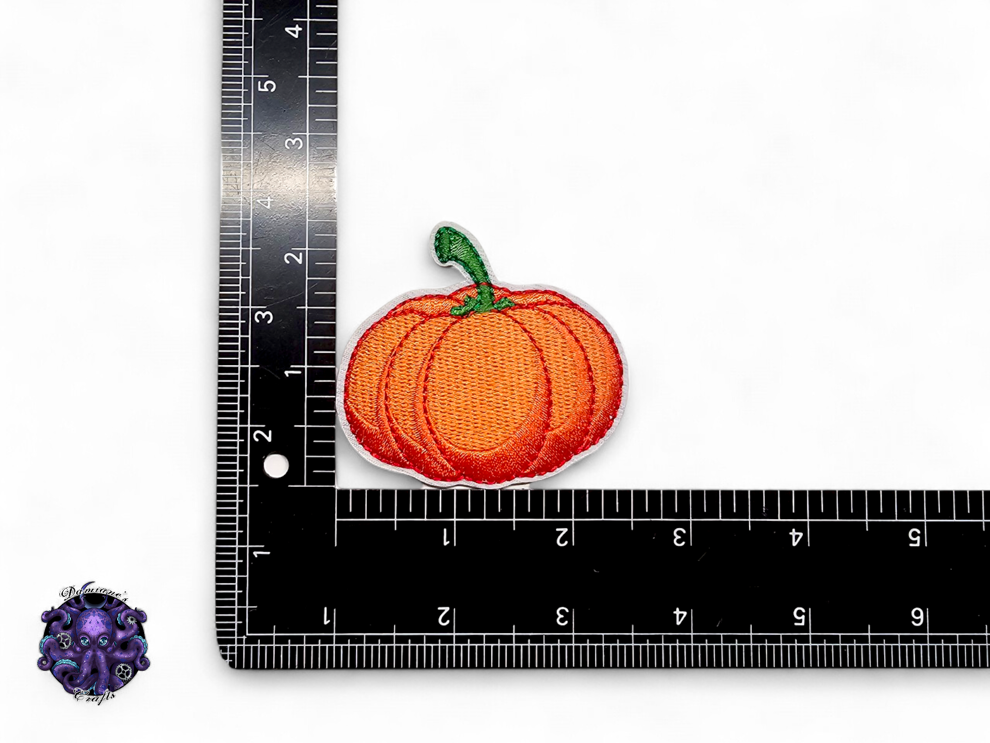 Embroided Patch, Iron on, Glue, Craft supply, Embroidery, Fabric, Gothic, Halloween, Pumpkin