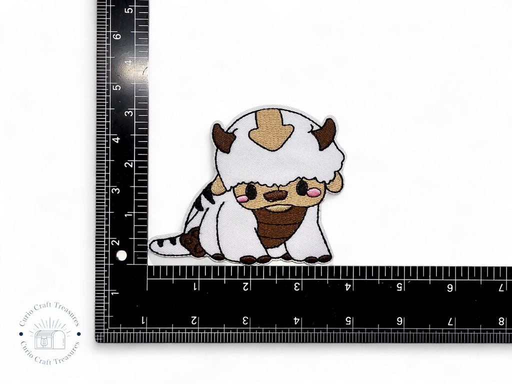 Embroided Patch, Iron on, Glue, Craft supply, Embroidery, Fabric, tv show, cartoon, video game, fluffy, creature, cute