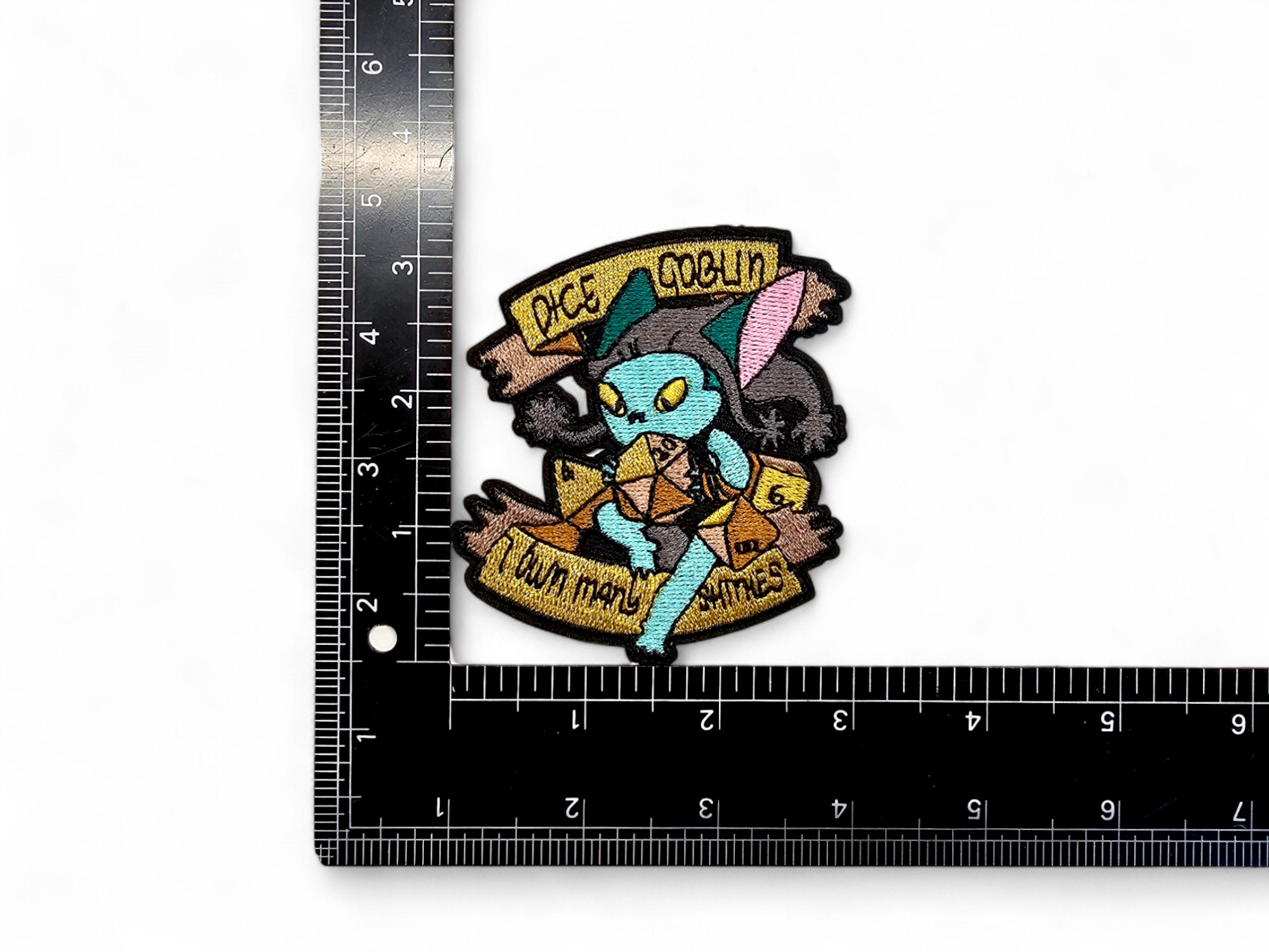 Embroided Patch, Iron on, Glue, Craft supply, Embroidery, Fabric, Dnd, Dungeon, Dragon, Gelatinous cube, Cthulhu, Quest, Potion, Goblin, D20