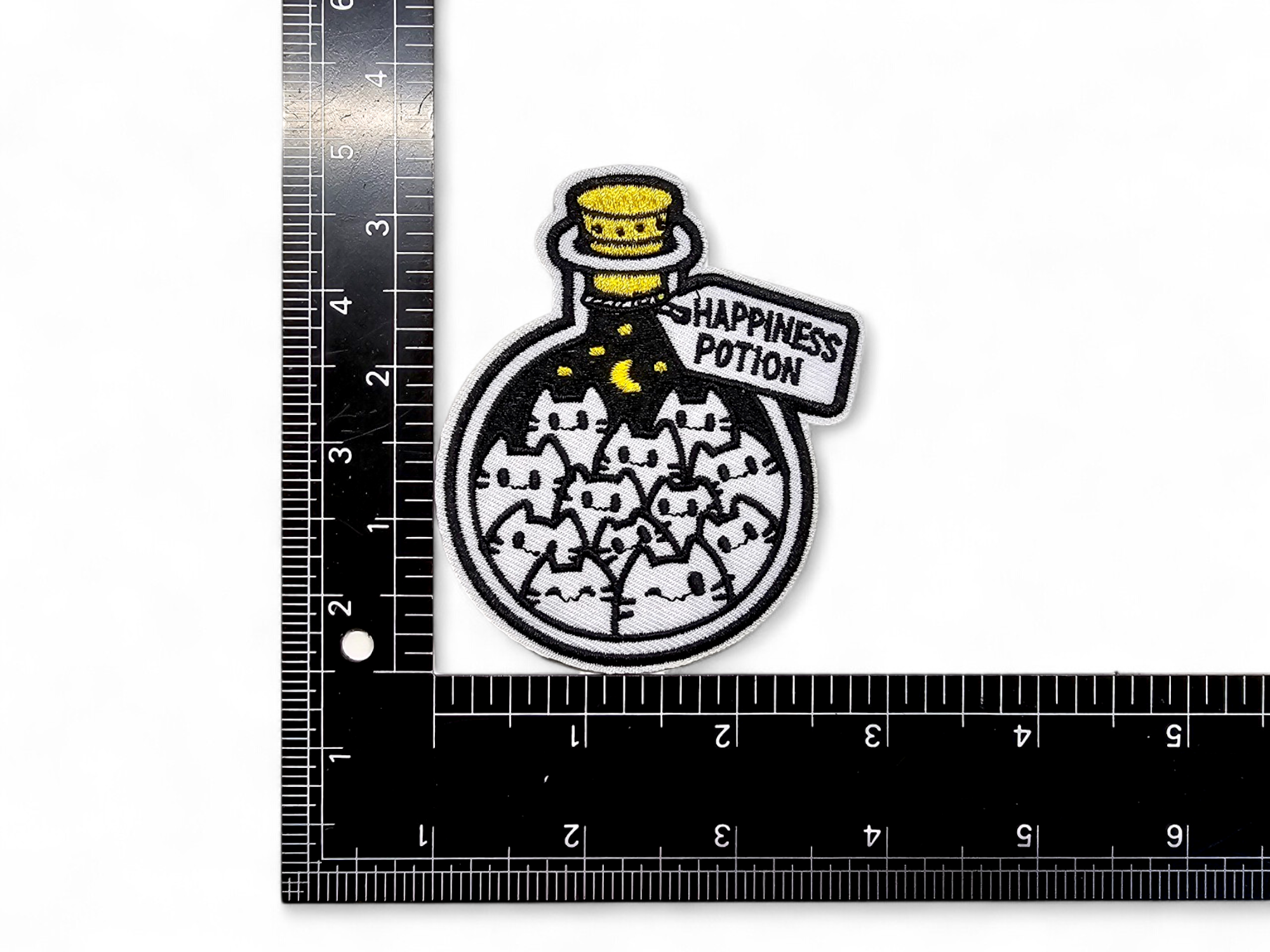 Embroided Patch, Iron on, Glue, Craft supply, Embroidery, Fabric, Meme, funny, Quote, Plague doctor, fox, Pineapple, Dragon, Cat, Gayer, happiness potion, day you deserve, thick thighs, spooky vibes, allergic, stupid