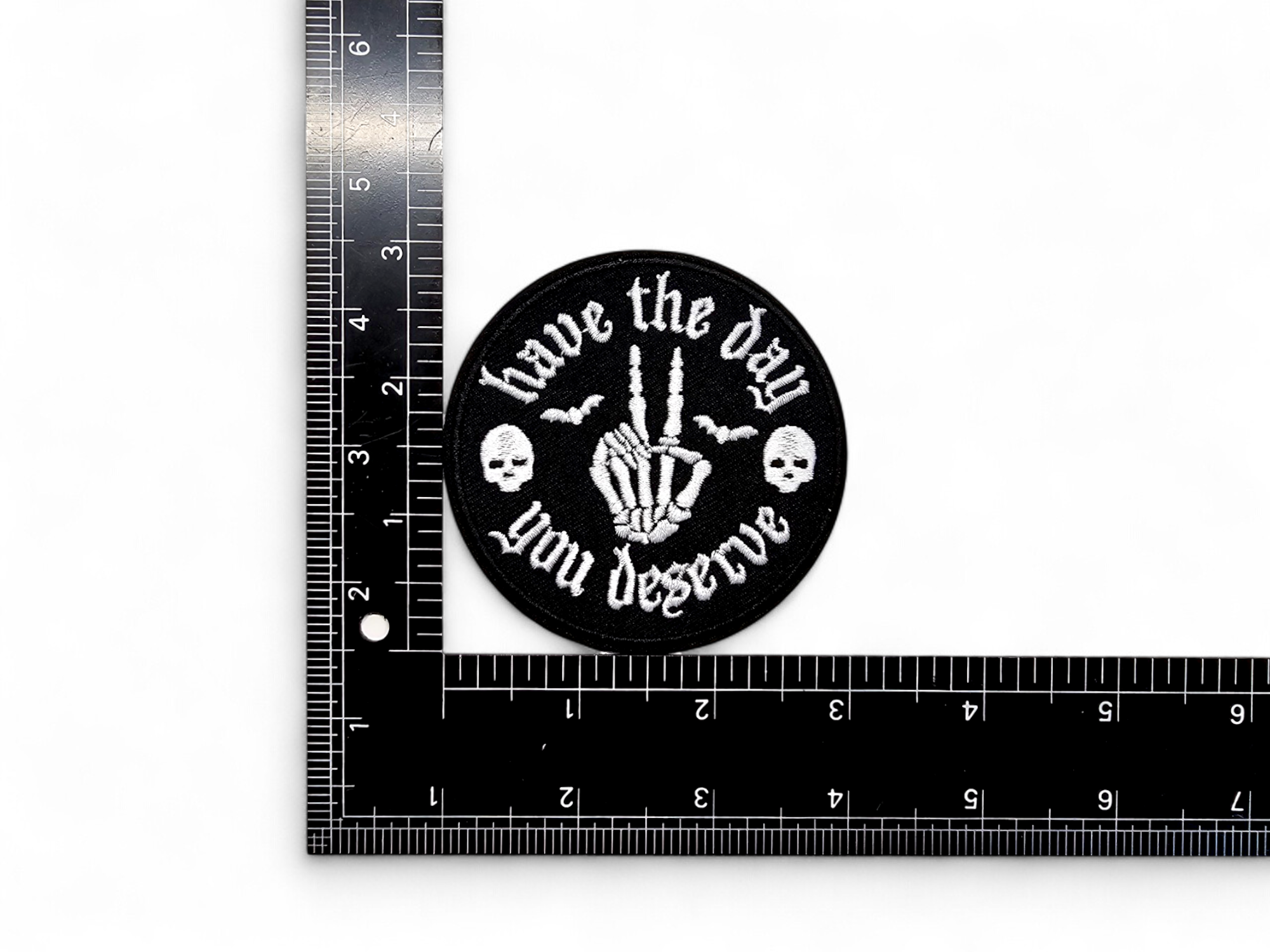 Embroided Patch, Iron on, Glue, Craft supply, Embroidery, Fabric, Meme, funny, Quote, Plague doctor, fox, Pineapple, Dragon, Cat, Gayer, happiness potion, day you deserve, thick thighs, spooky vibes, allergic, stupid