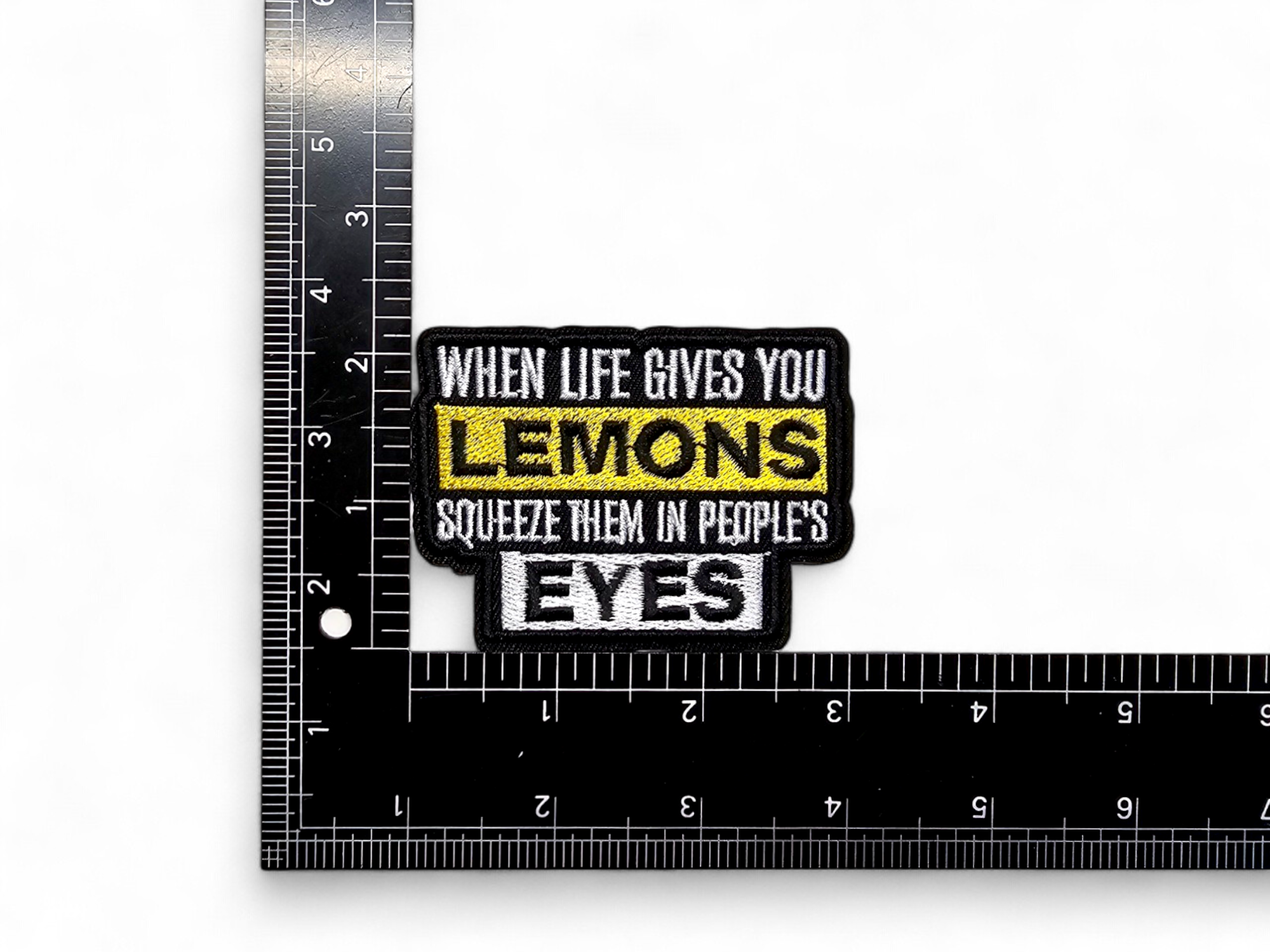 Embroided Patch, Iron on, Glue, Craft supply, Embroidery, Fabric, Meme, funny, Quote, Lemons, Parental Advisory, NoDiddy, Generation X, ADHD, Brain, Toaster, Adult, Ketchup
