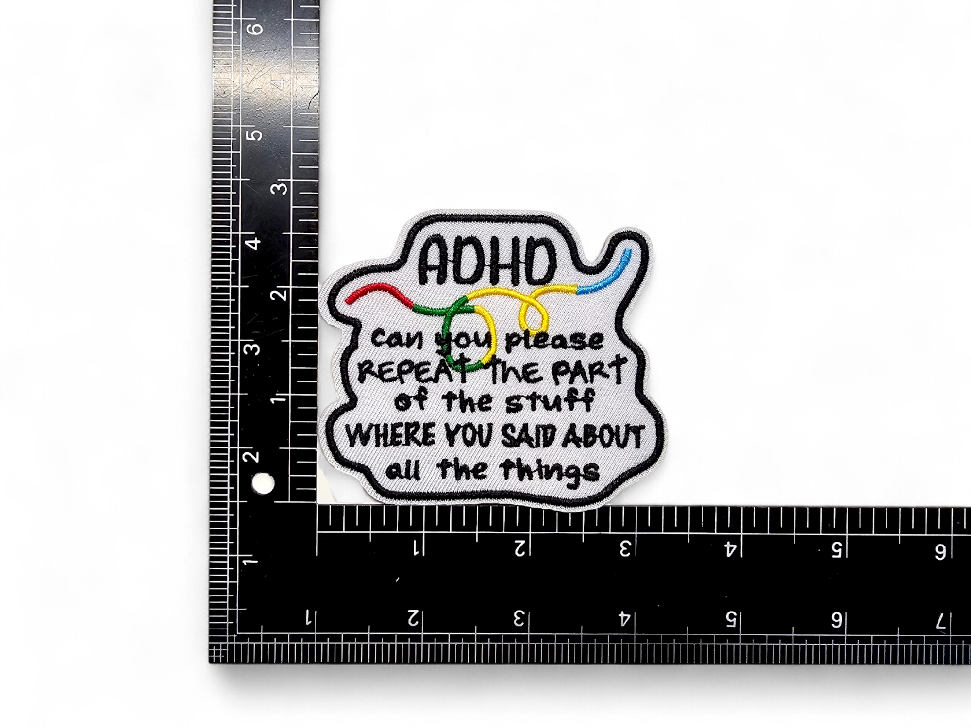 Embroided Patch, Iron on, Glue, Craft supply, Embroidery, Fabric, Meme, funny, Quote, Lemons, Parental Advisory, NoDiddy, Generation X, ADHD, Brain, Toaster, Adult, Ketchup