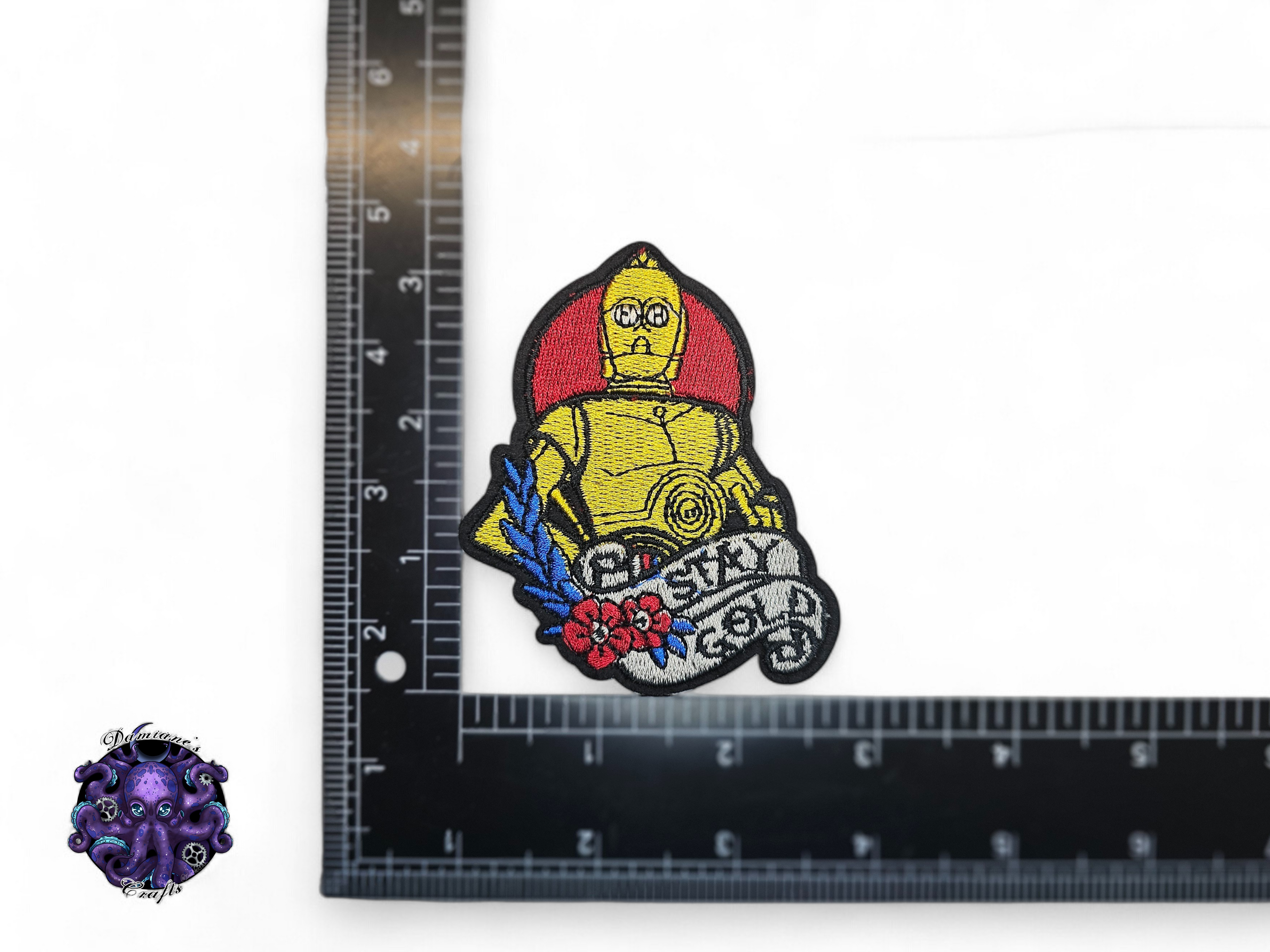 Embroided Patch, Iron on, Glue, Craft supply, Embroidery, Fabric, Movie, Old movies, classic, science fiction, futurist, space, opera