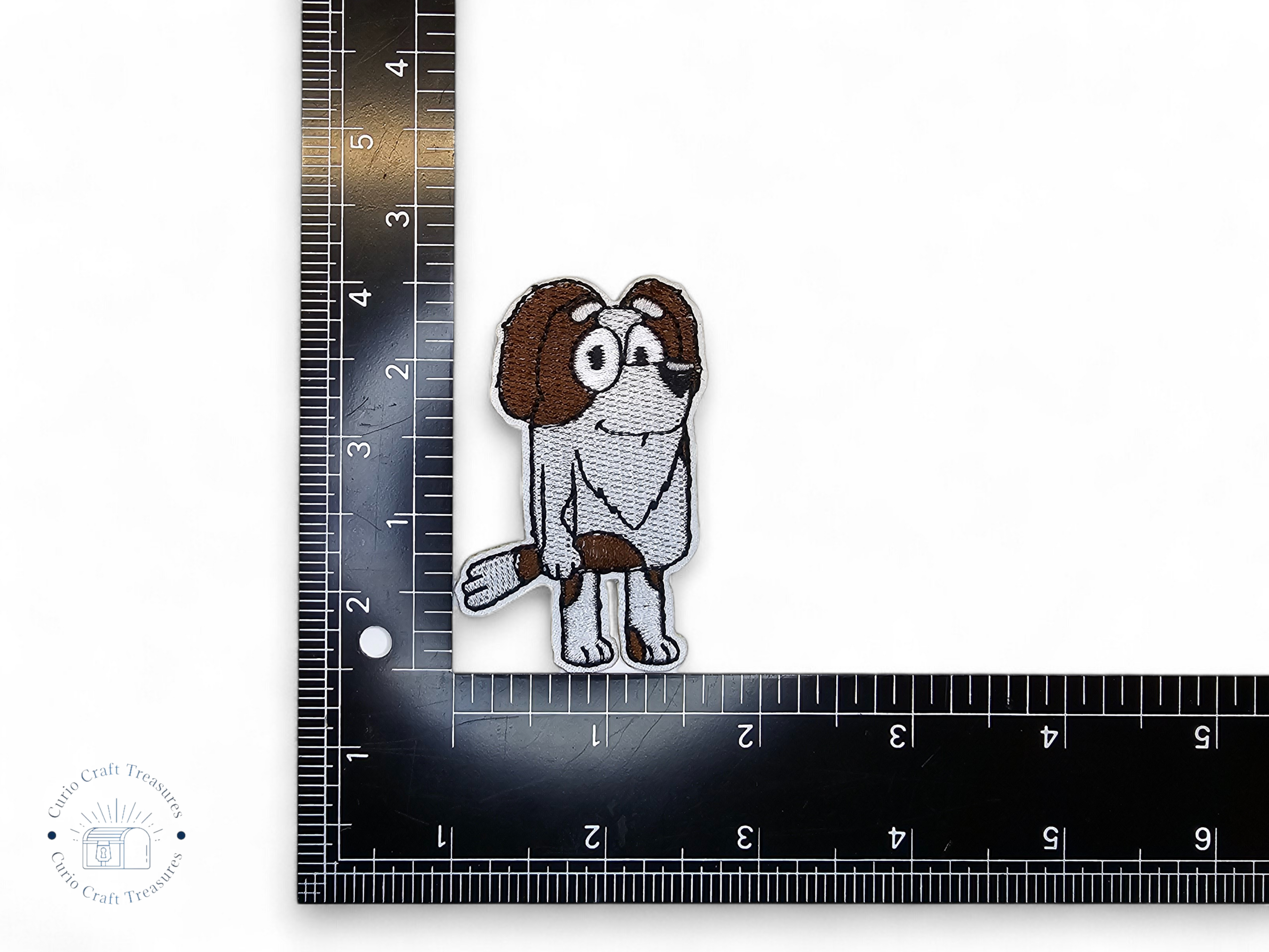 Embroided Patch, Iron on, Glue, Craft supply, Embroidery, Fabric, dog, tv show, cartoon, children, cute