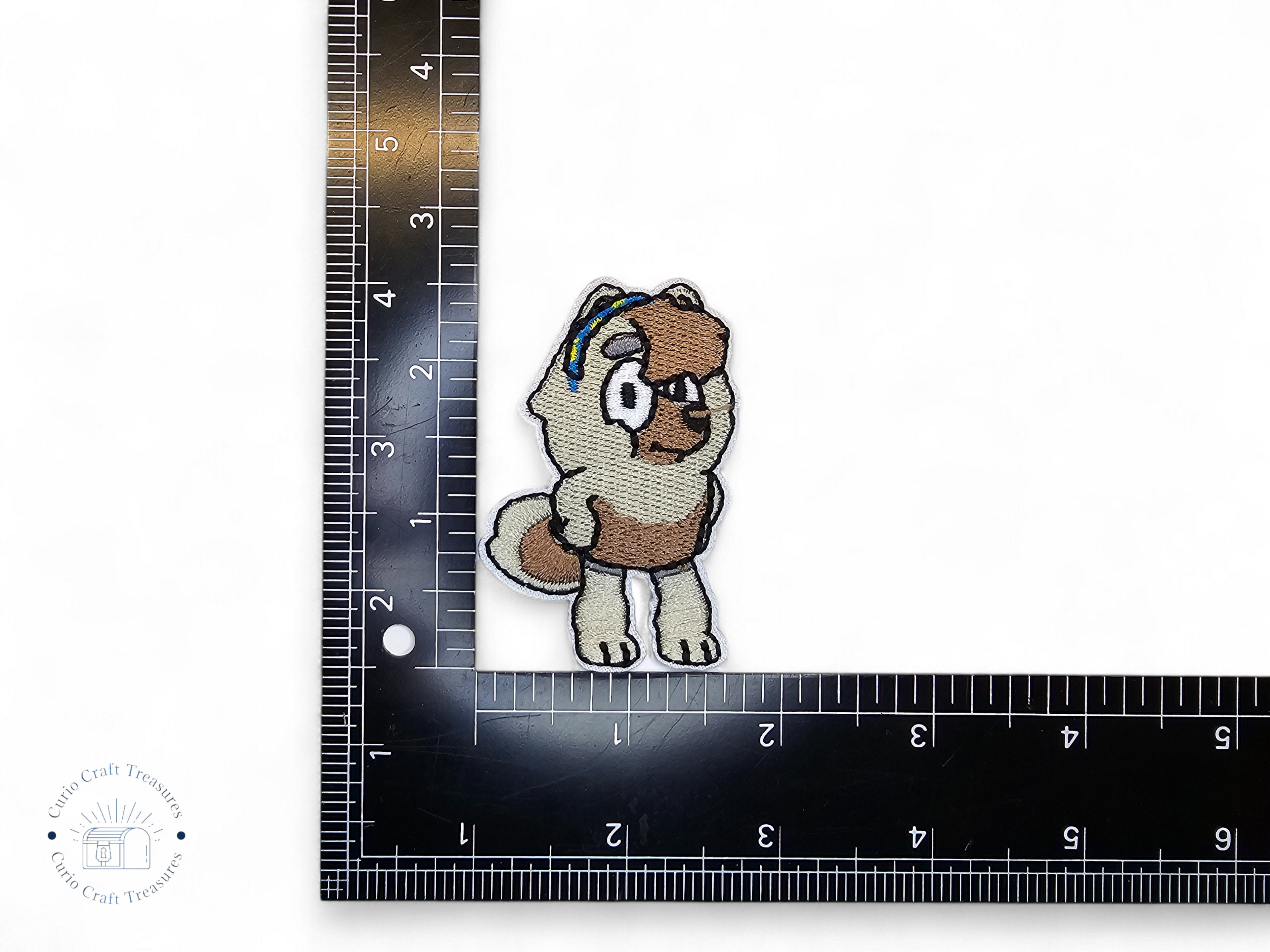 Embroided Patch, Iron on, Glue, Craft supply, Embroidery, Fabric, dog, tv show, cartoon, children, cute