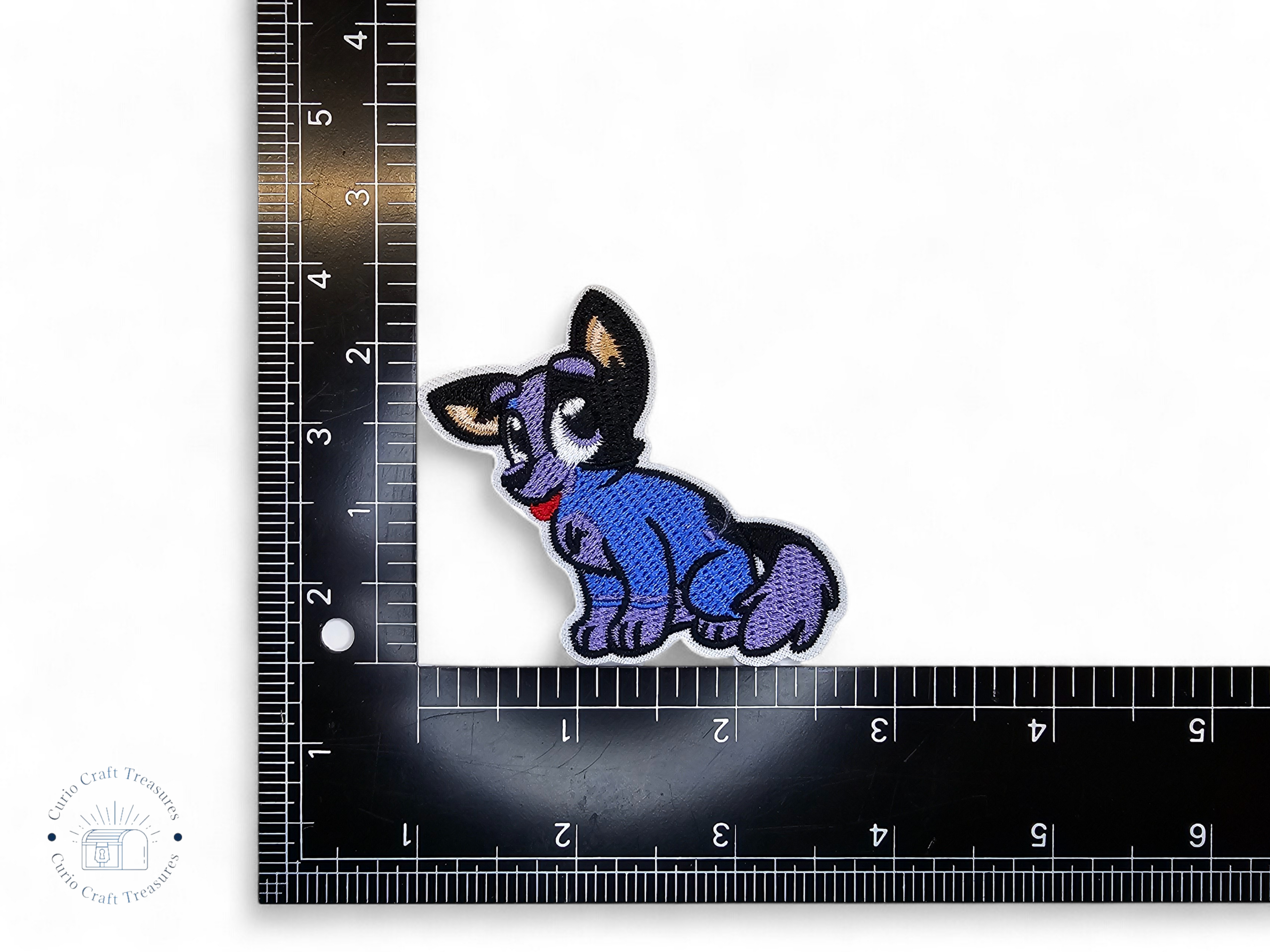Embroided Patch, Iron on, Glue, Craft supply, Embroidery, Fabric, dog, tv show, cartoon, children, cute