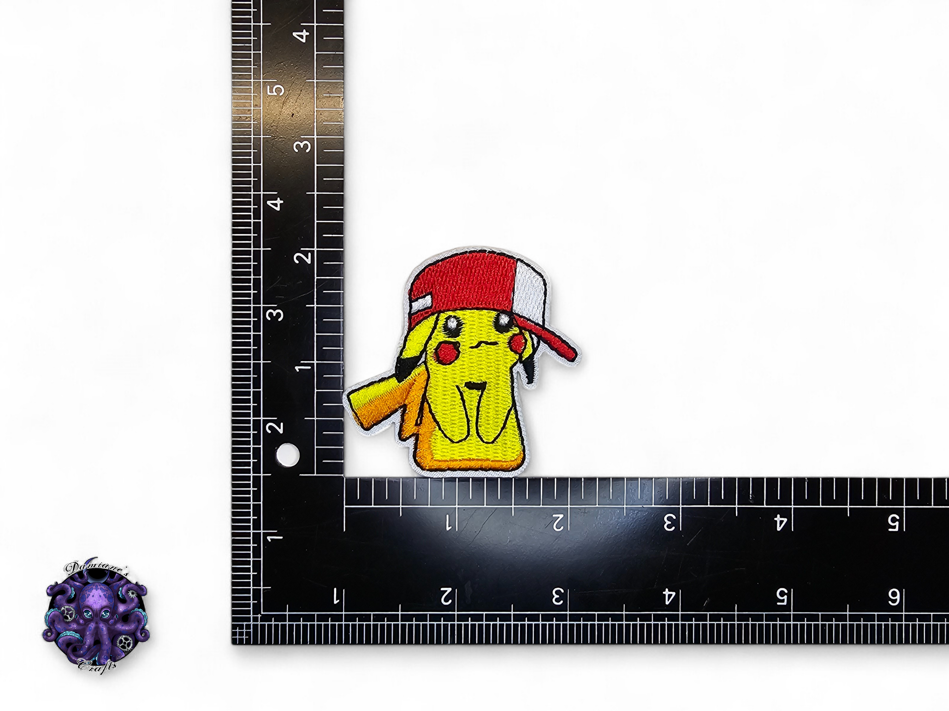 Embroided Patch, Iron on, Glue, Craft supply, Embroidery, Monster, video game, yellow, electric