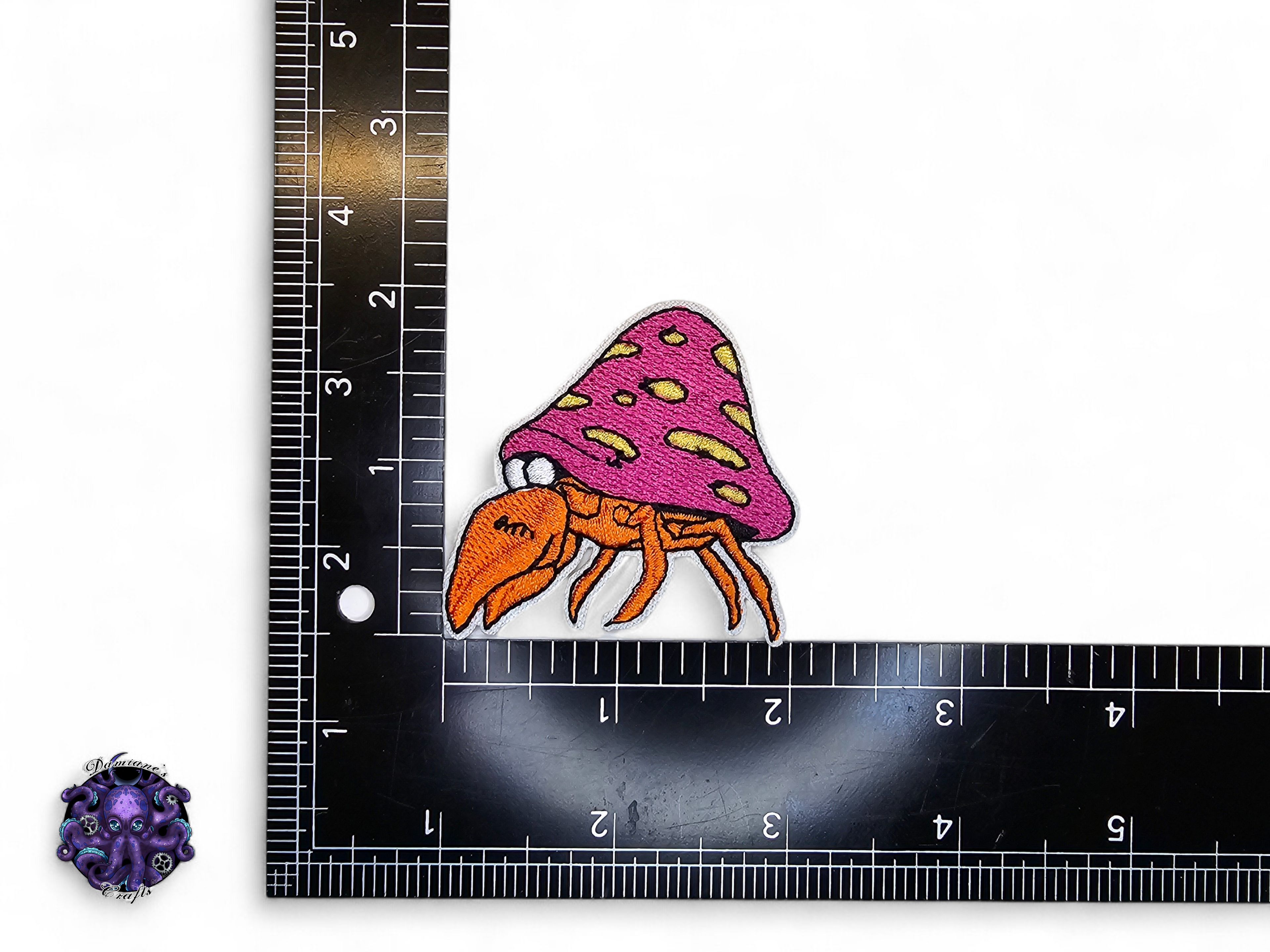 Embroided Patch, Iron on, Glue, Craft supply, Embroidery, Monster, video game, pink, fairy