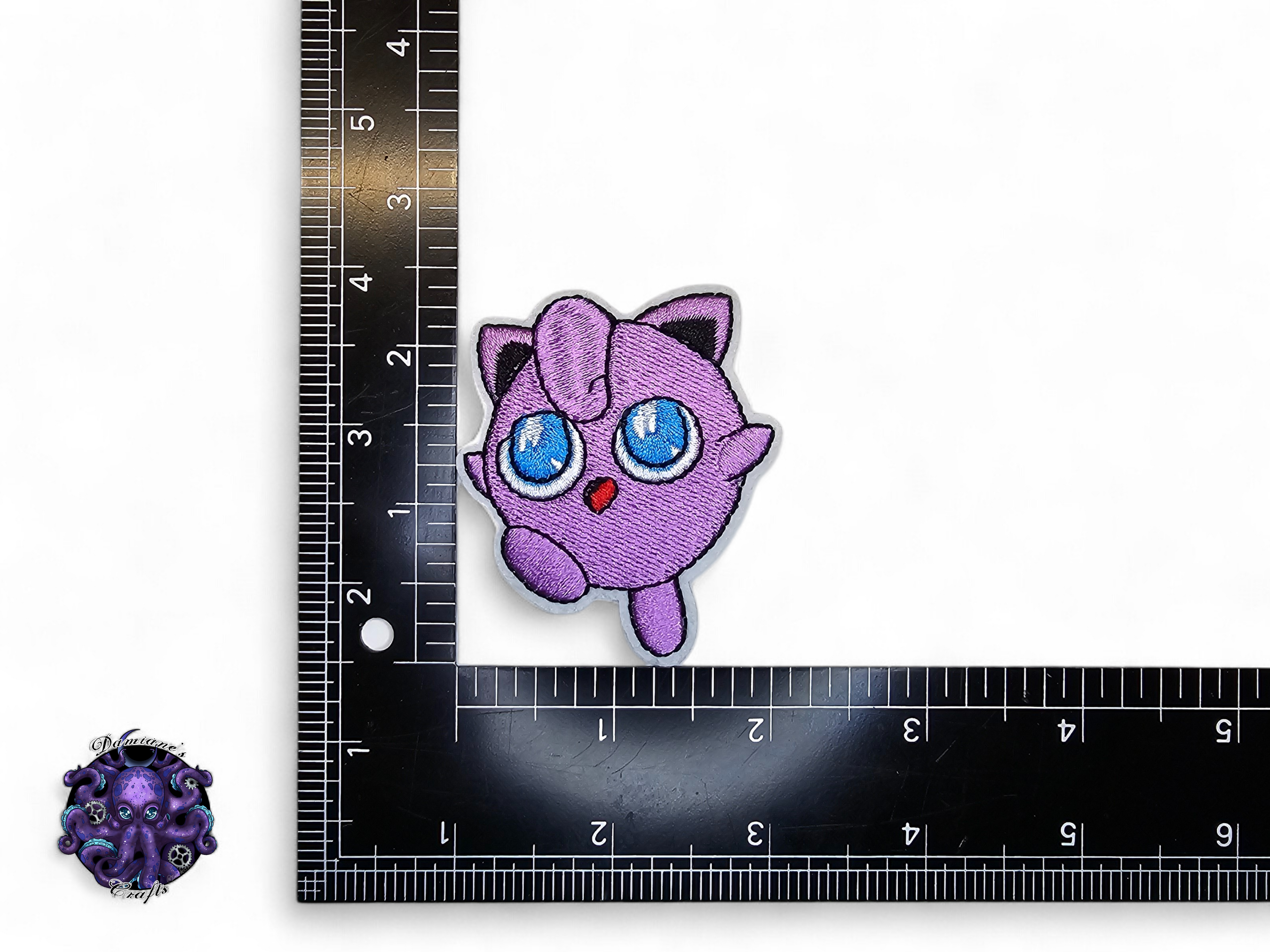 Embroided Patch, Iron on, Glue, Craft supply, Embroidery, Monster, video game, pink, fairy