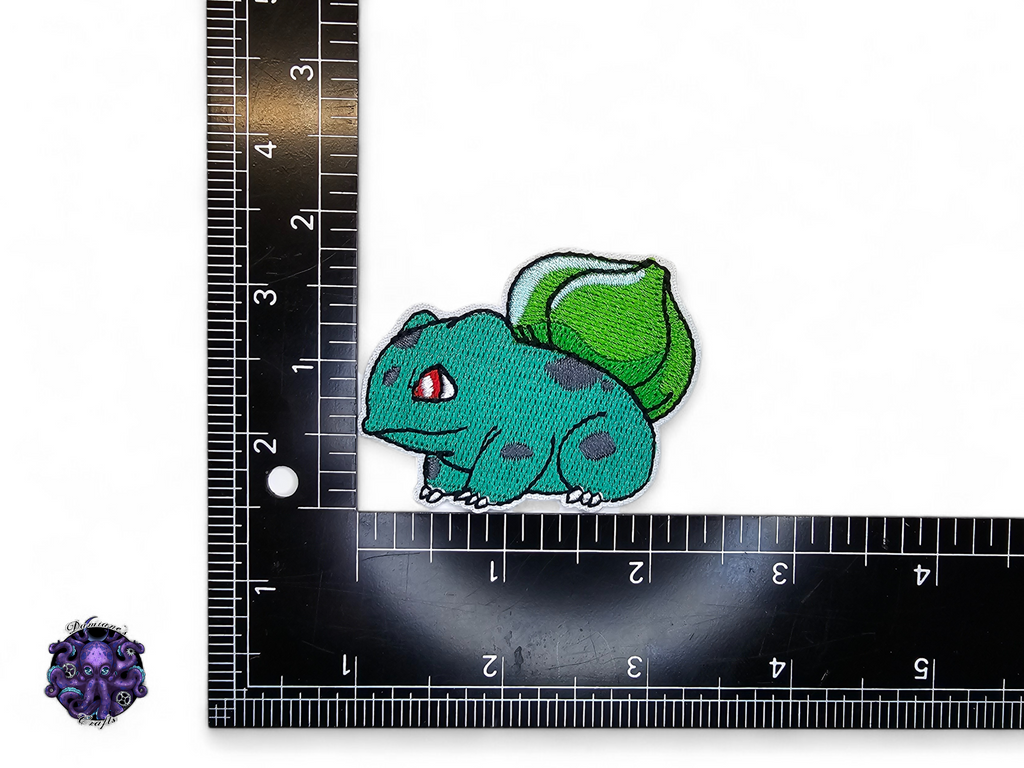 Embroided Patch, Iron on, Glue, Craft supply, Embroidery, Monster, video game, white, green, bug, bird, butterfly