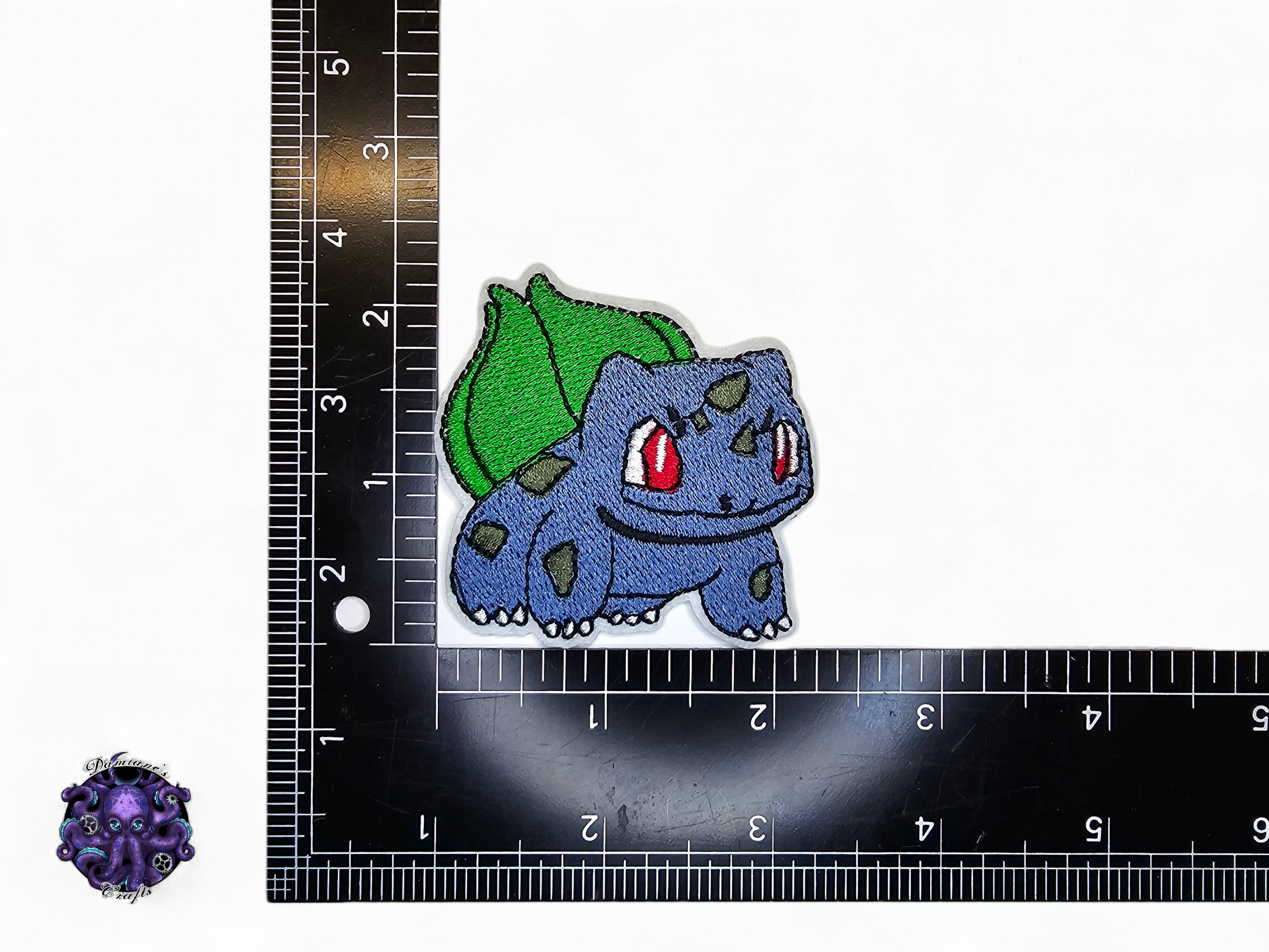 Embroided Patch, Iron on, Glue, Craft supply, Embroidery, Monster, video game, white, green, bug, bird, butterfly