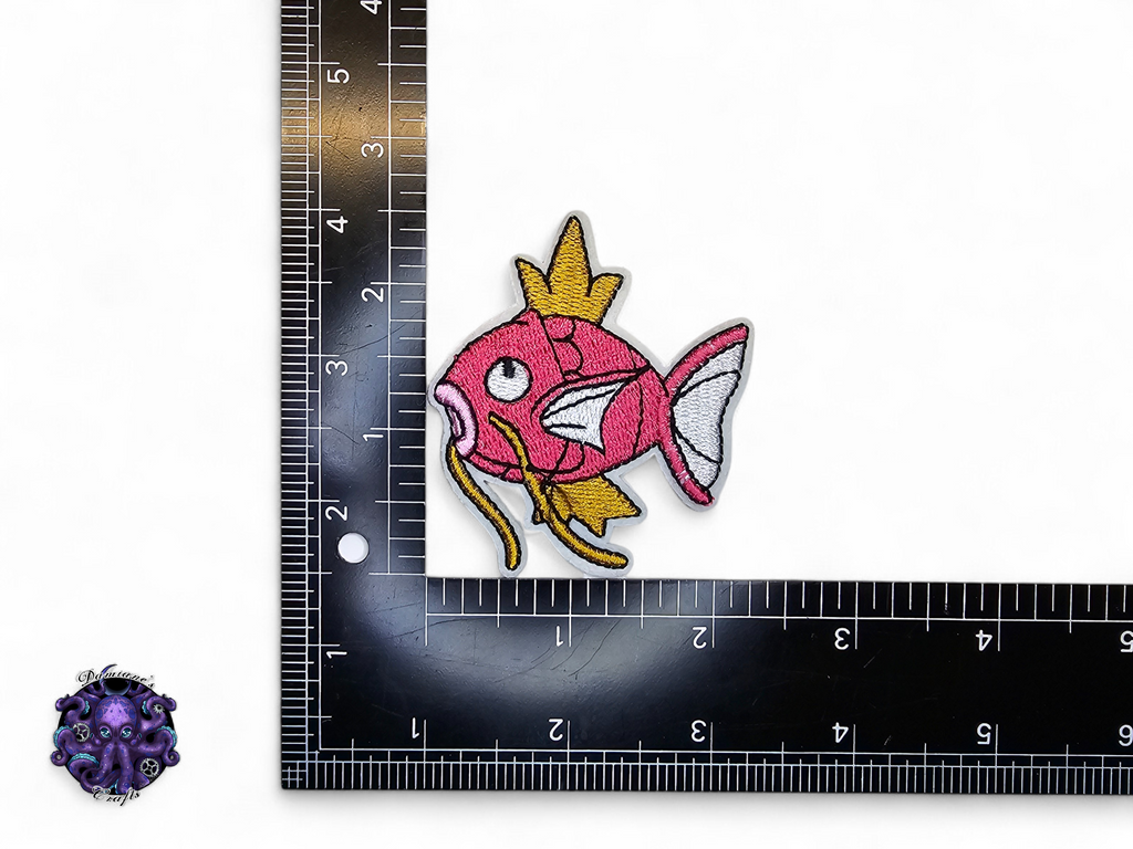 Écusson brodé, thermocollant, colle, matériel de loisirs créatifs, broderie, monstre, jeu vidéo, créature, bleu, eau, dragon, poisson, tortue